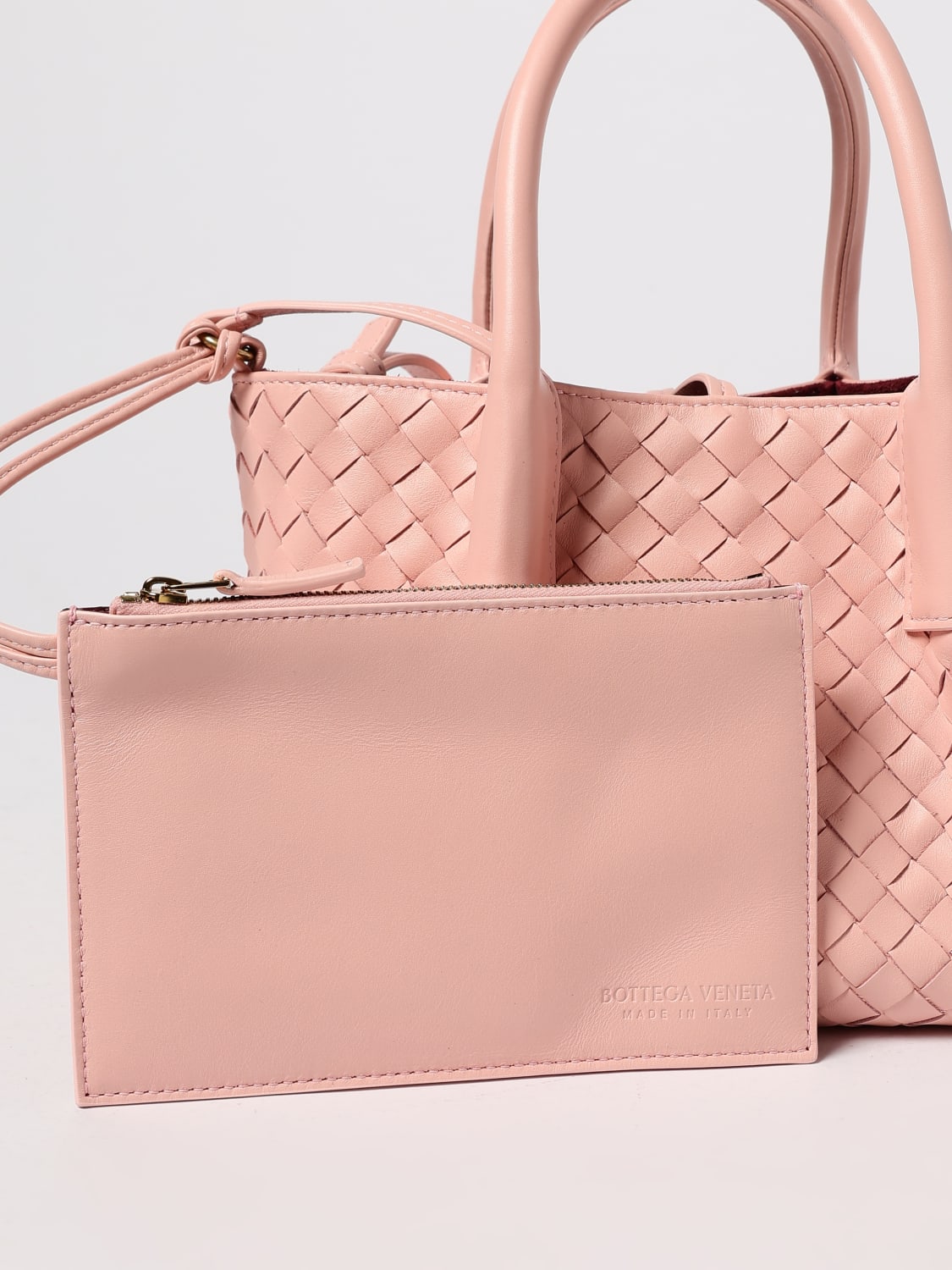 BOTTEGA VENETA HANDBAG: Shoulder bag woman Bottega Veneta, Pink - Img 4