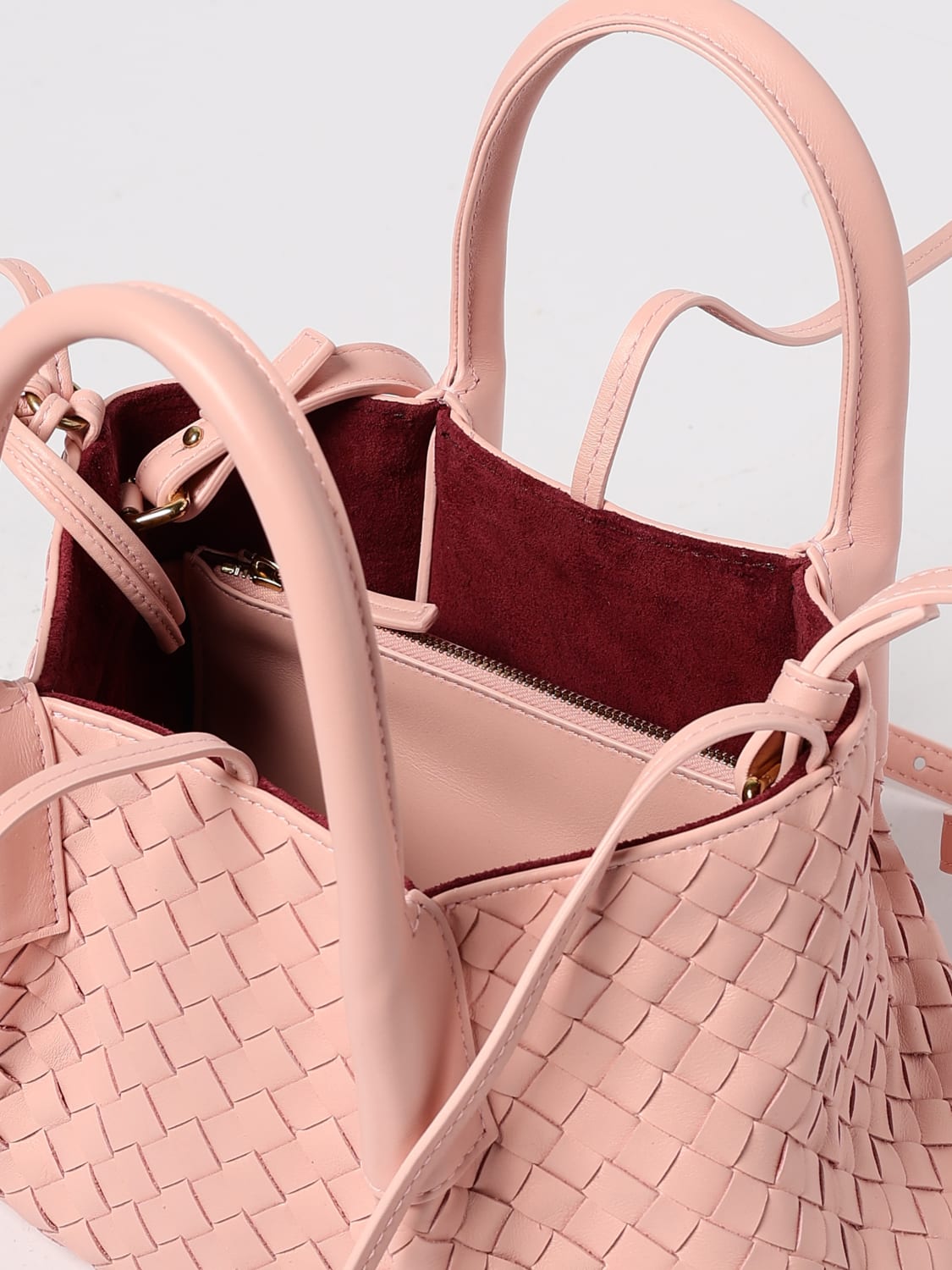 BOTTEGA VENETA HANDBAG: Shoulder bag woman Bottega Veneta, Pink - Img 5