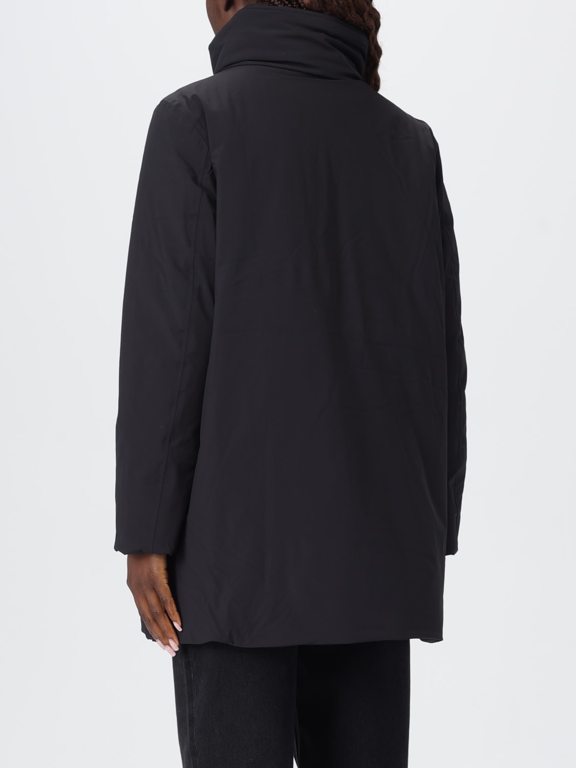 K-WAY COAT: Coat woman K-way, Black 1 - Img 2