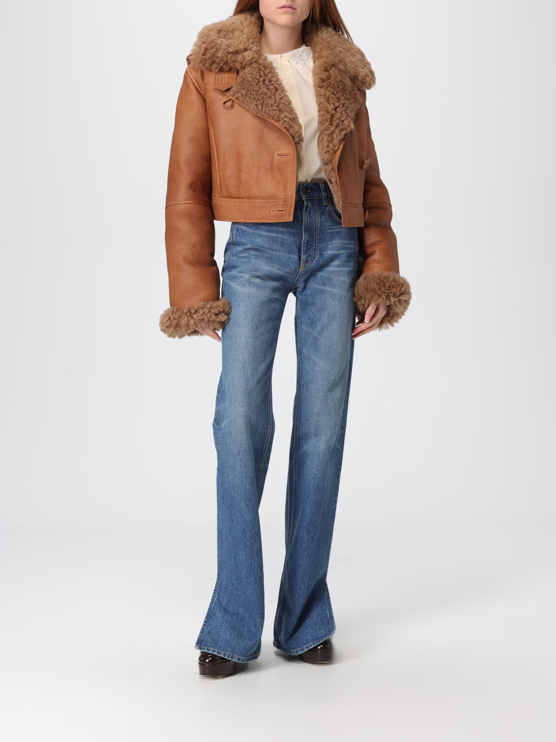 CHLOÉ HEMDBLUSE: Hemdbluse damen ChloÉ, Weiß - Img 2