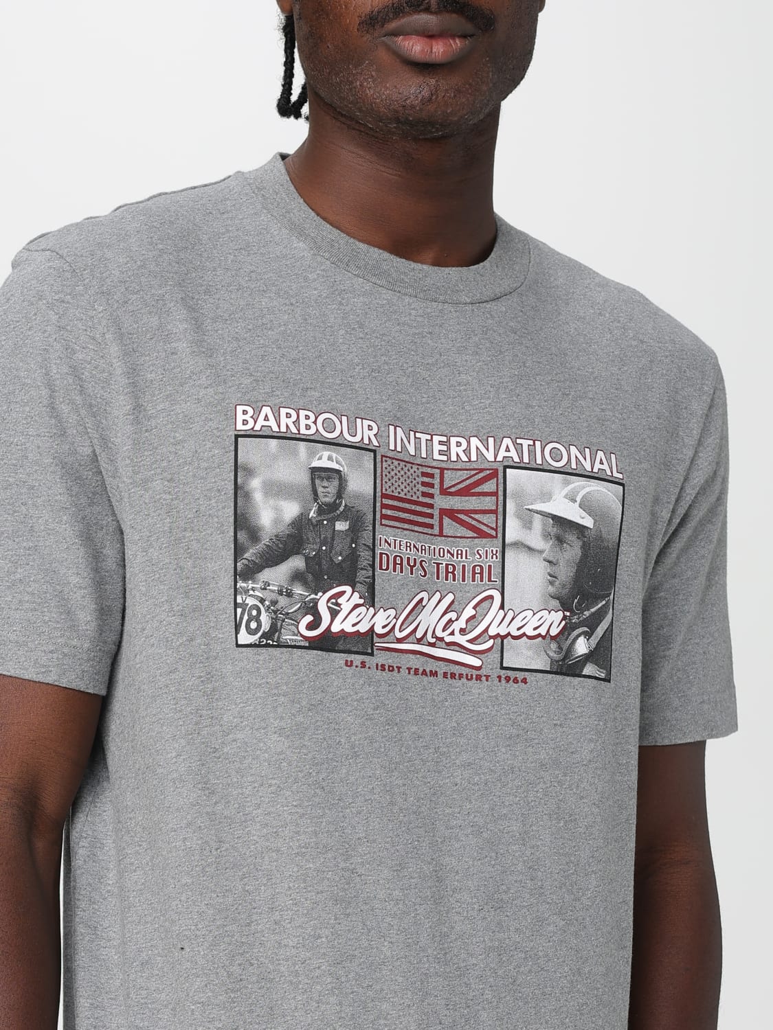 BARBOUR T-SHIRT: T-shirt herren Barbour, Grau - Img 3