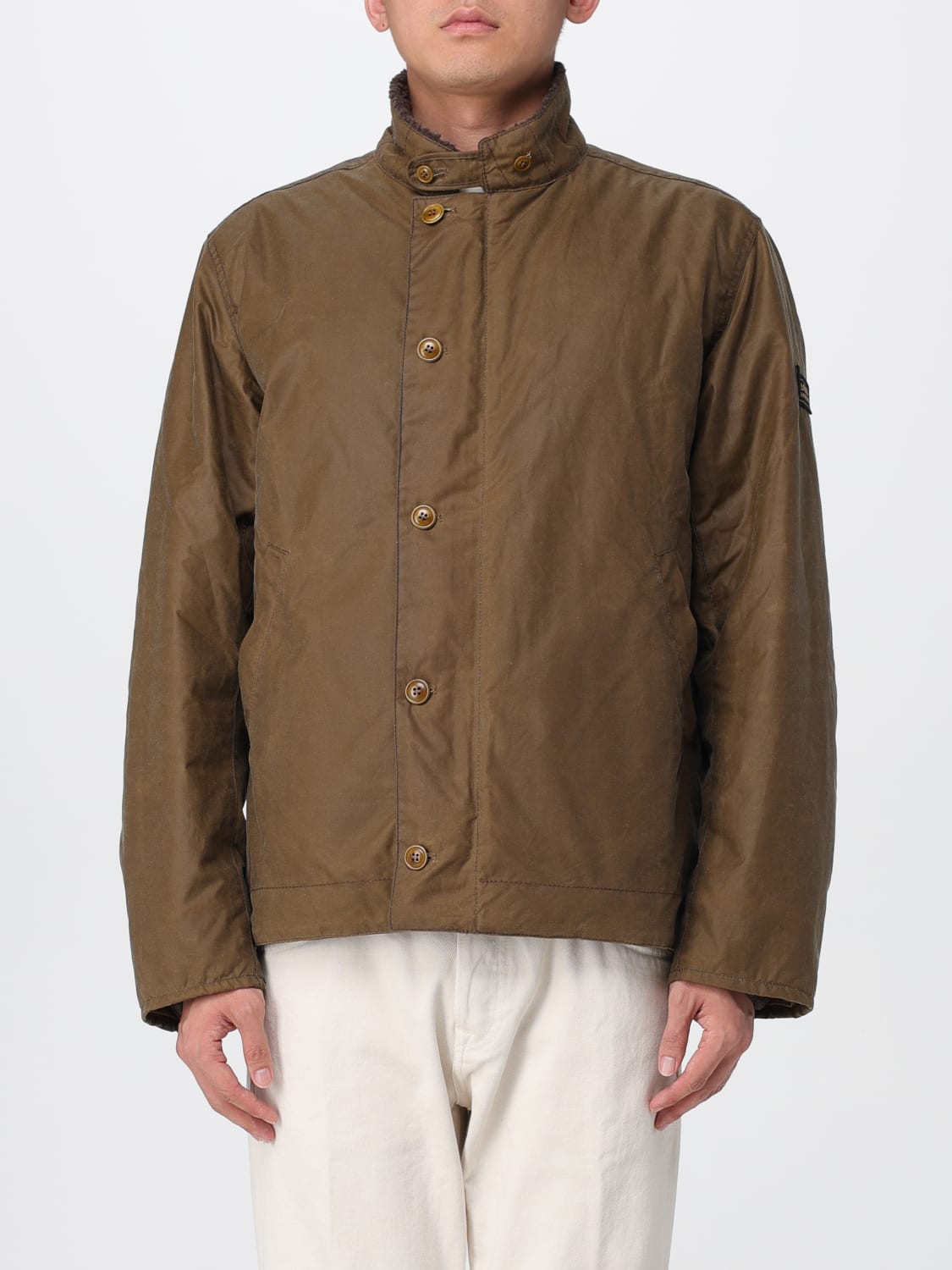 BARBOUR JACKET: Coat men Barbour, Beige - Img 1