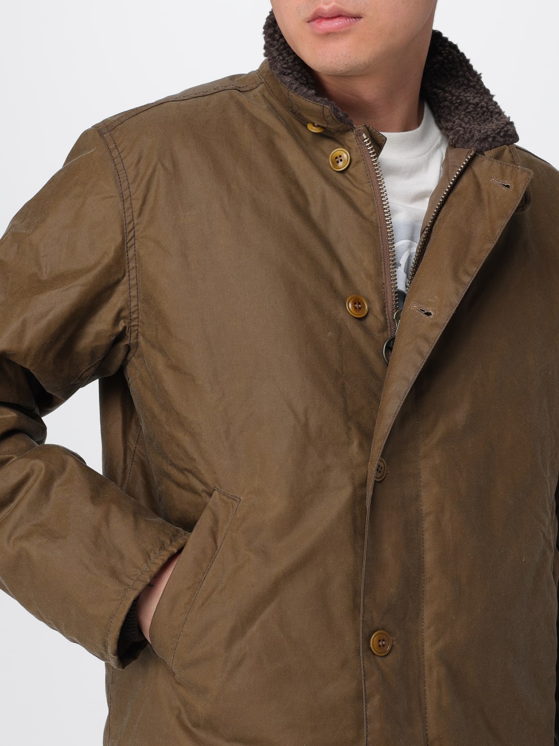 BARBOUR JACKET: Coat men Barbour, Beige - Img 4