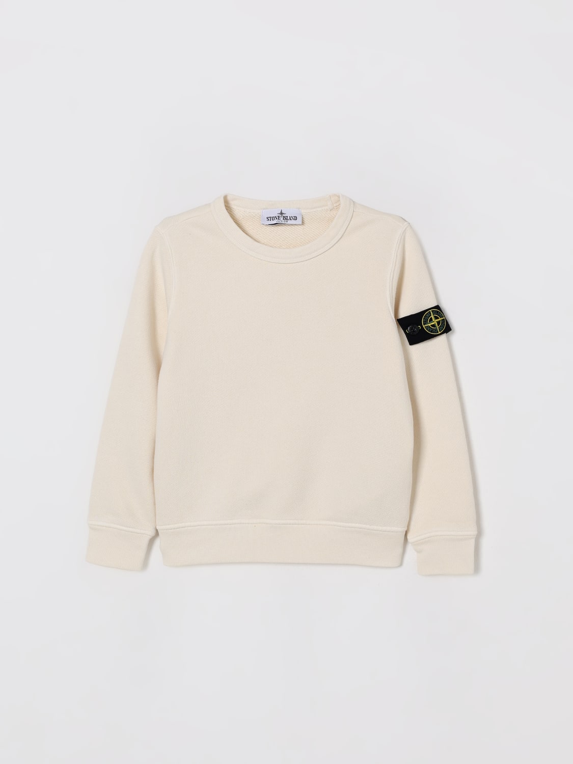 STONE ISLAND JUNIOR PULLOVER: Pullover kinder Stone Island Junior, Safari - Img 1