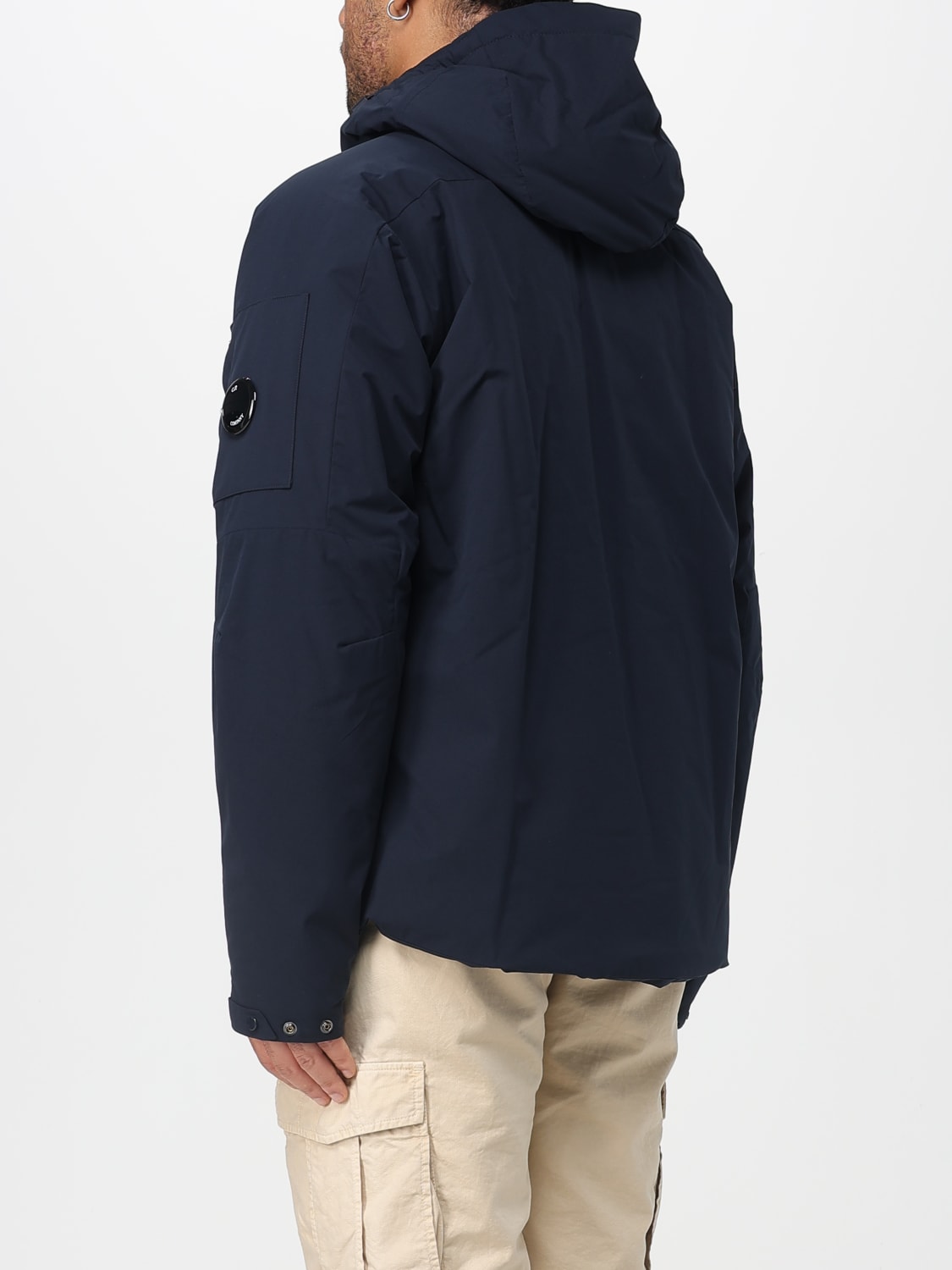 C.P. COMPANY GIACCA: Giubbotto con cappuccio C.P. Company in nylon , Blue - Img 2