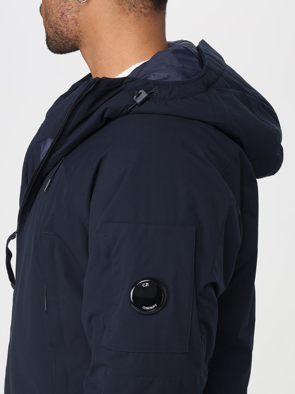 C.P. COMPANY GIACCA: Giubbotto con cappuccio C.P. Company in nylon , Blue - Img 4