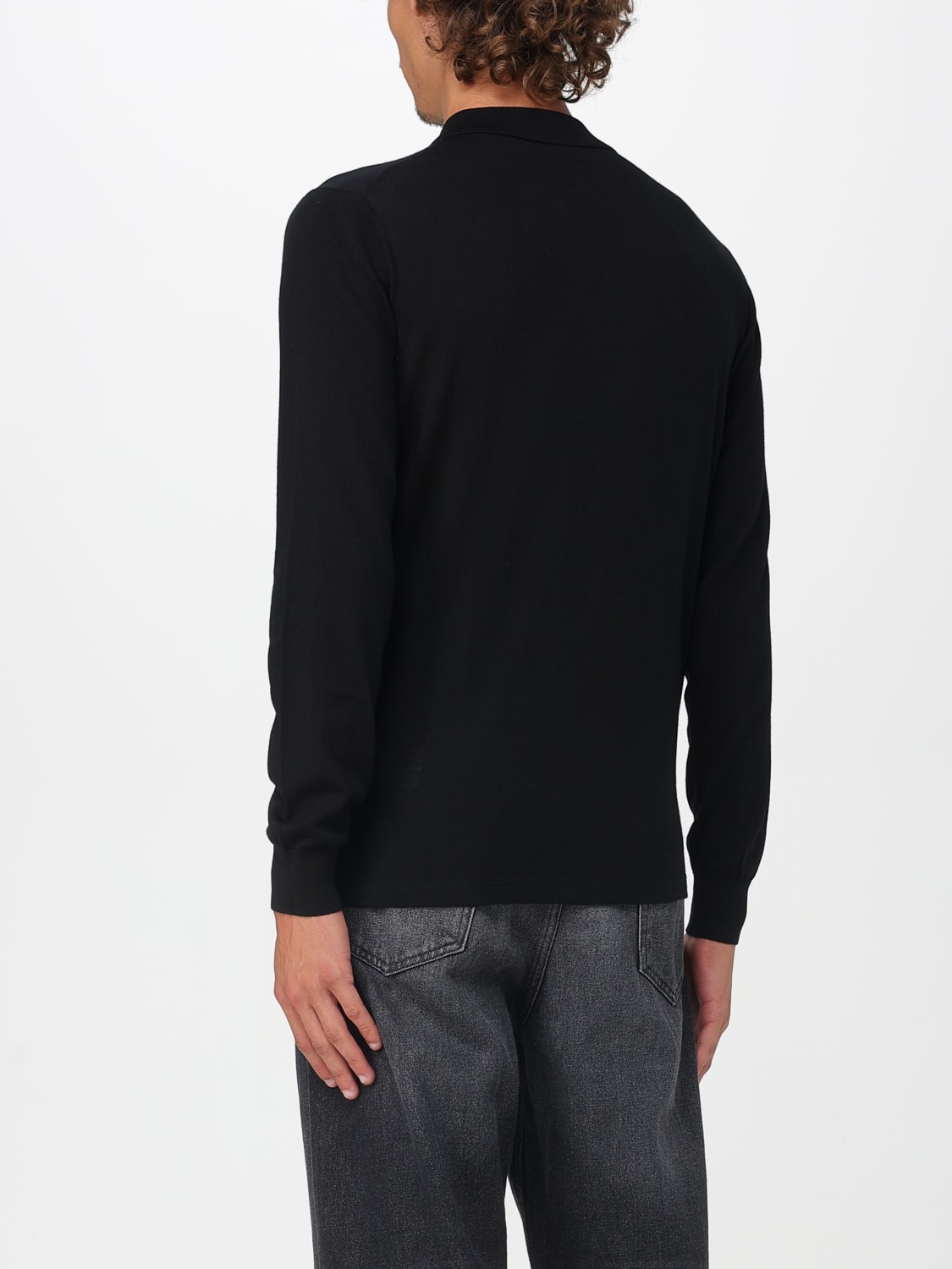 ASPESI POLO: Pullover herren Aspesi, Schwarz - Img 2