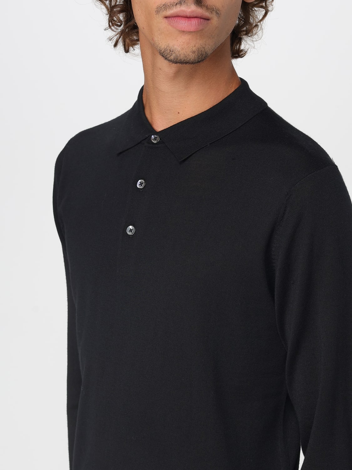 ASPESI POLO: Pullover herren Aspesi, Schwarz - Img 3