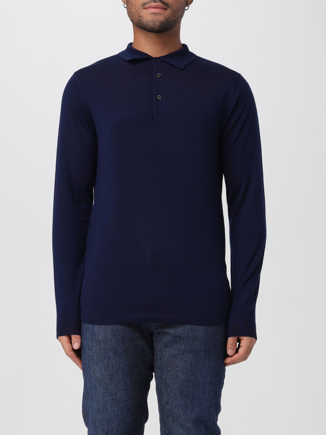 ASPESI POLO: Pullover herren Aspesi, Blau - Img 1