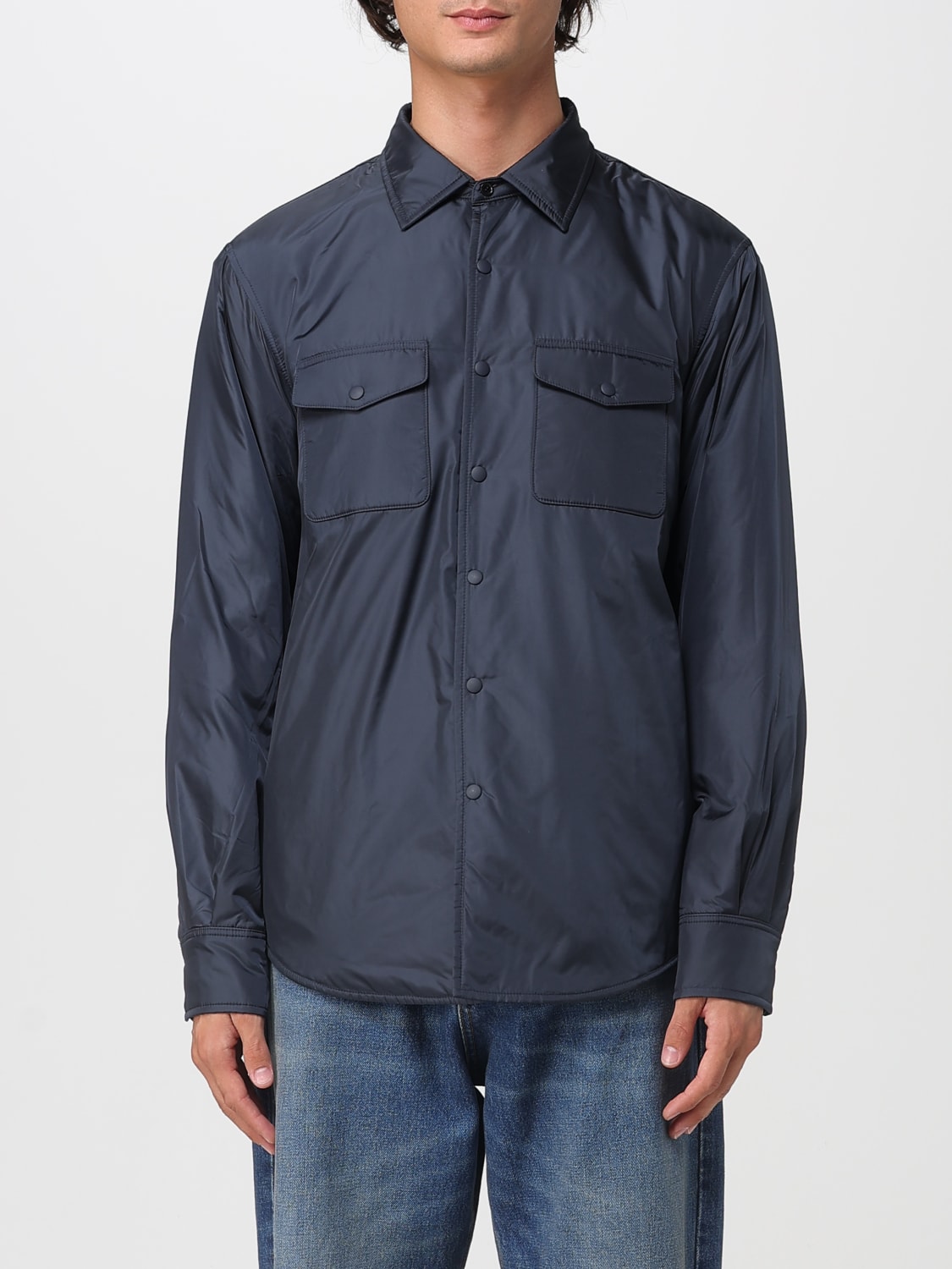 ASPESI SHIRT: Shirt men Aspesi, Blue - Img 1