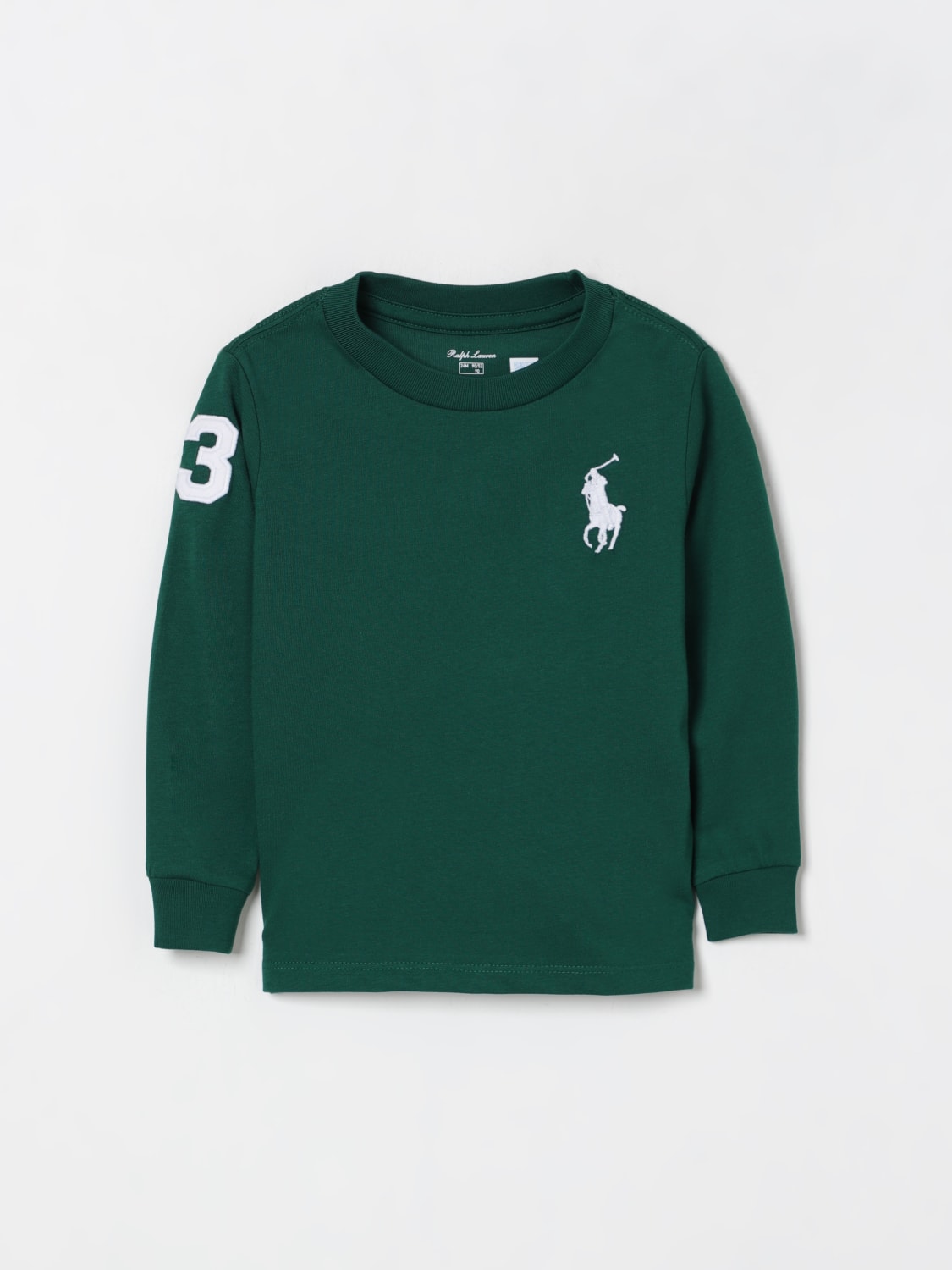 POLO RALPH LAUREN SWEATER: Sweater kids Polo Ralph Lauren, Green - Img 1