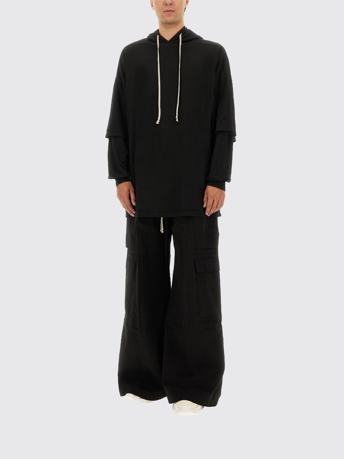 RICK OWENS DRKSHDW SUDADERA: Sudadera hombre Rick Owens Drkshdw, Negro - Img 2