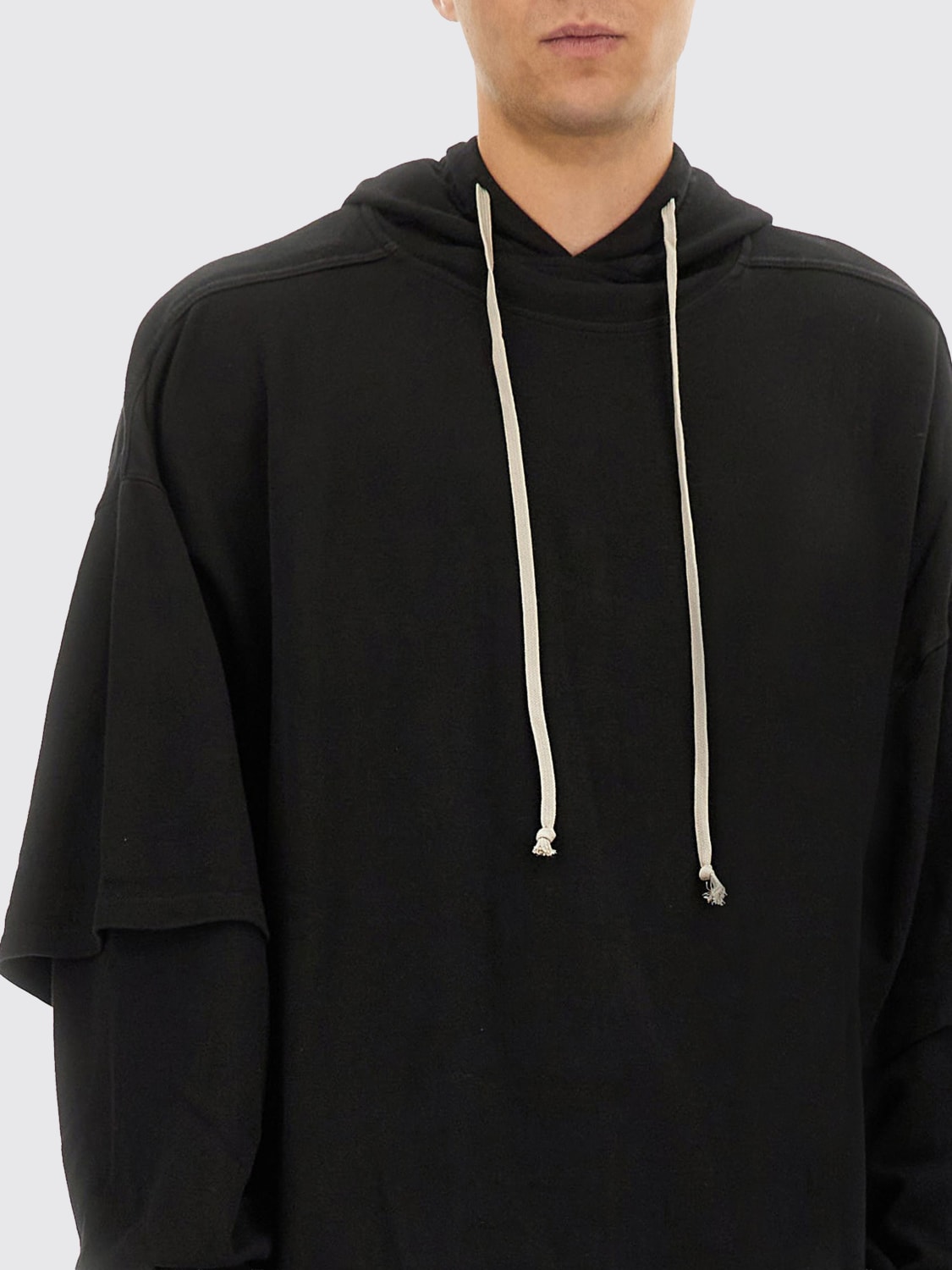 RICK OWENS DRKSHDW SUDADERA: Sudadera hombre Rick Owens Drkshdw, Negro - Img 4