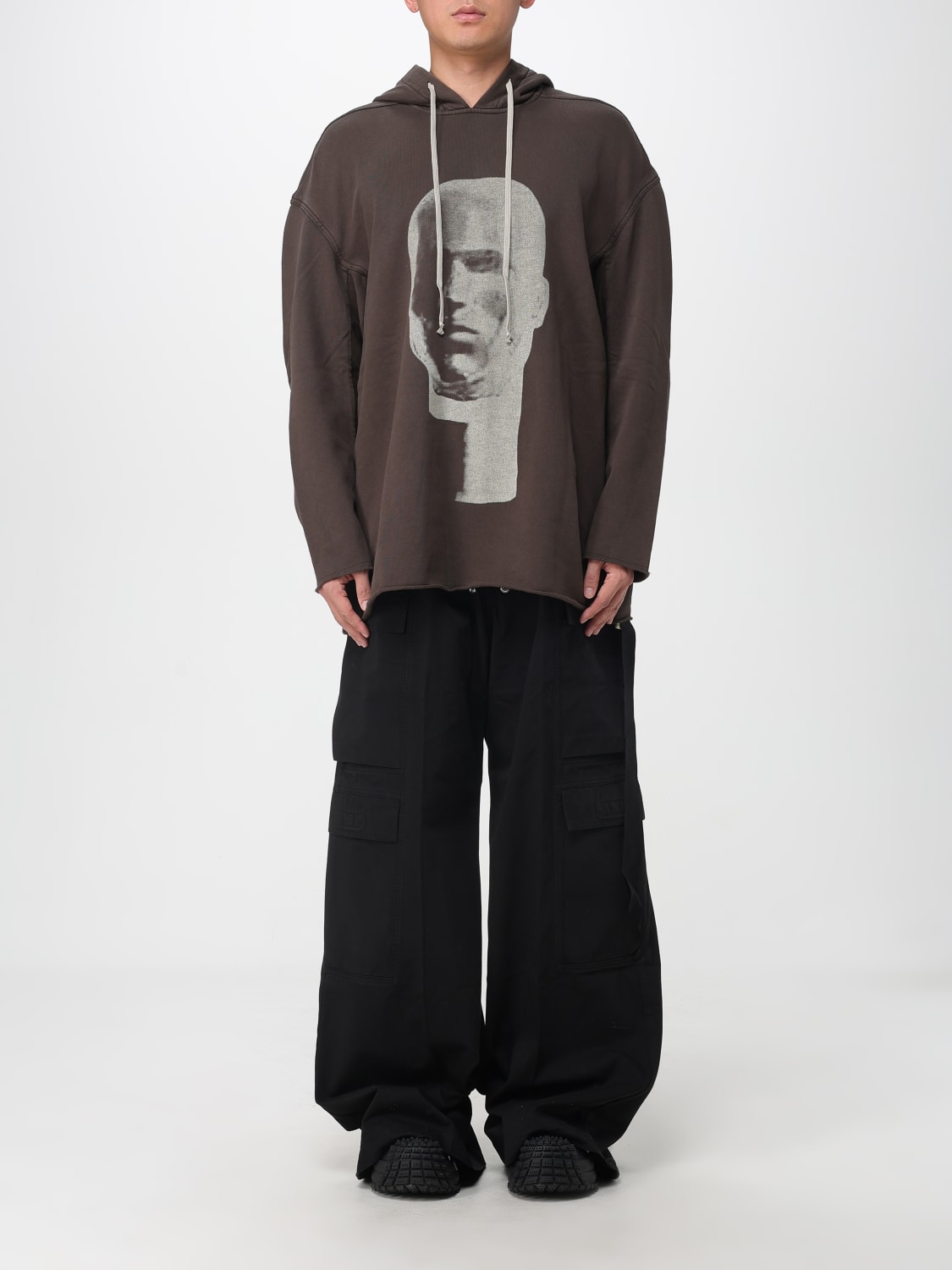 RICK OWENS DRKSHDW ТОЛСТОВКА: Толстовка Мужское Rick Owens Drkshdw, Пыльно-Серый - Img 1