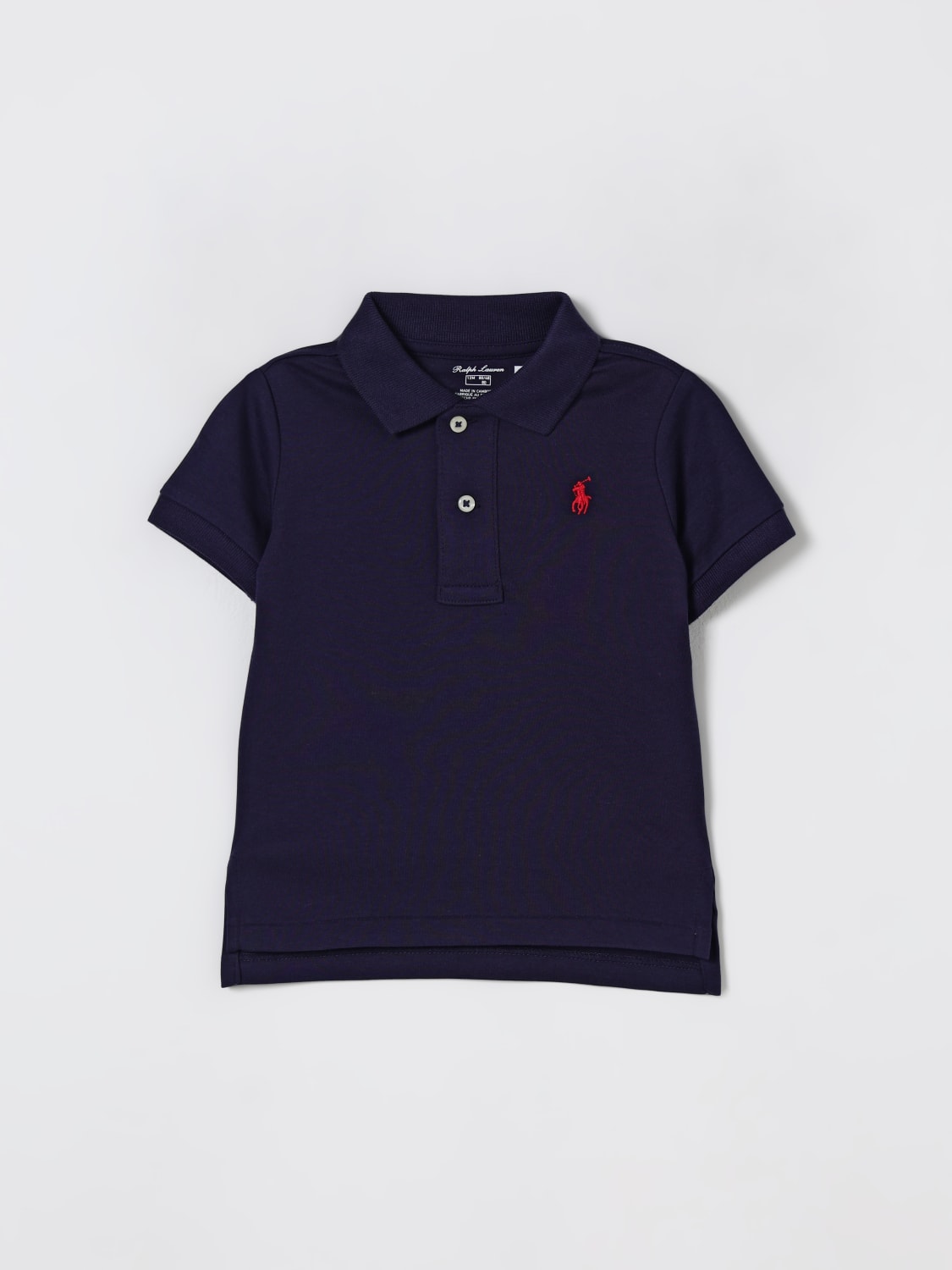 POLO RALPH LAUREN T-SHIRT: T-shirt kids Polo Ralph Lauren, Blue - Img 1