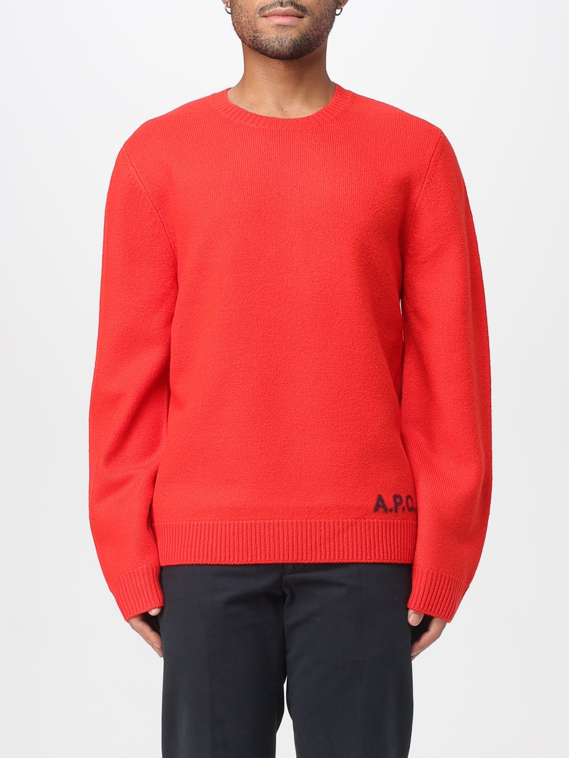 A.P.C. SWEATER: Sweater men A.P.C., Red - Img 1