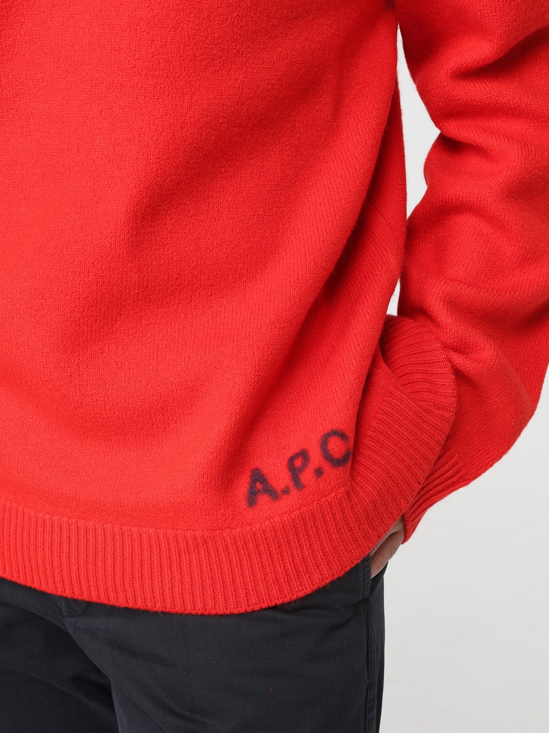 A.P.C. SWEATER: Sweater men A.P.C., Red - Img 3