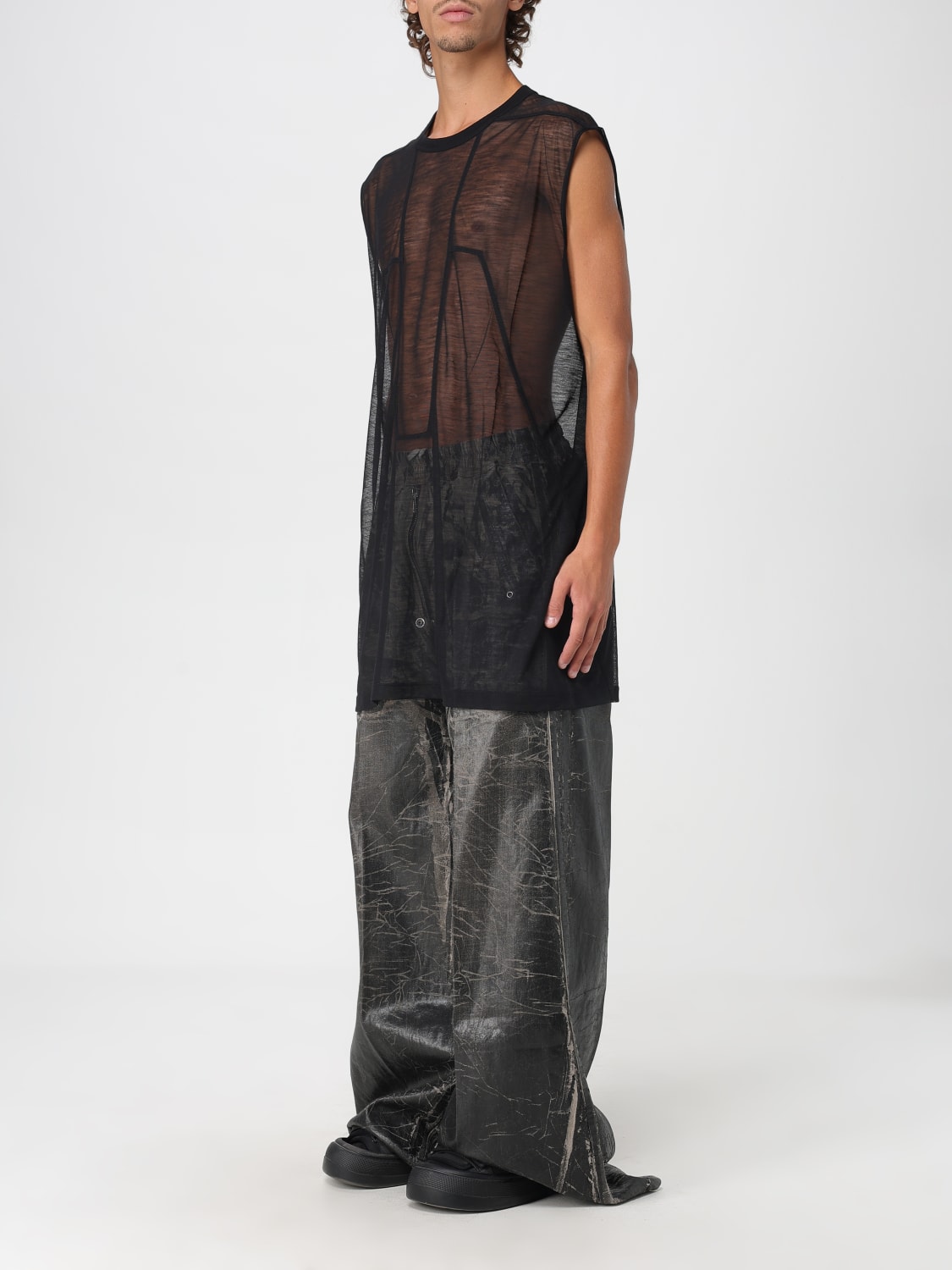 RICK OWENS T-SHIRT: T-shirt men Rick Owens, Black - Img 4