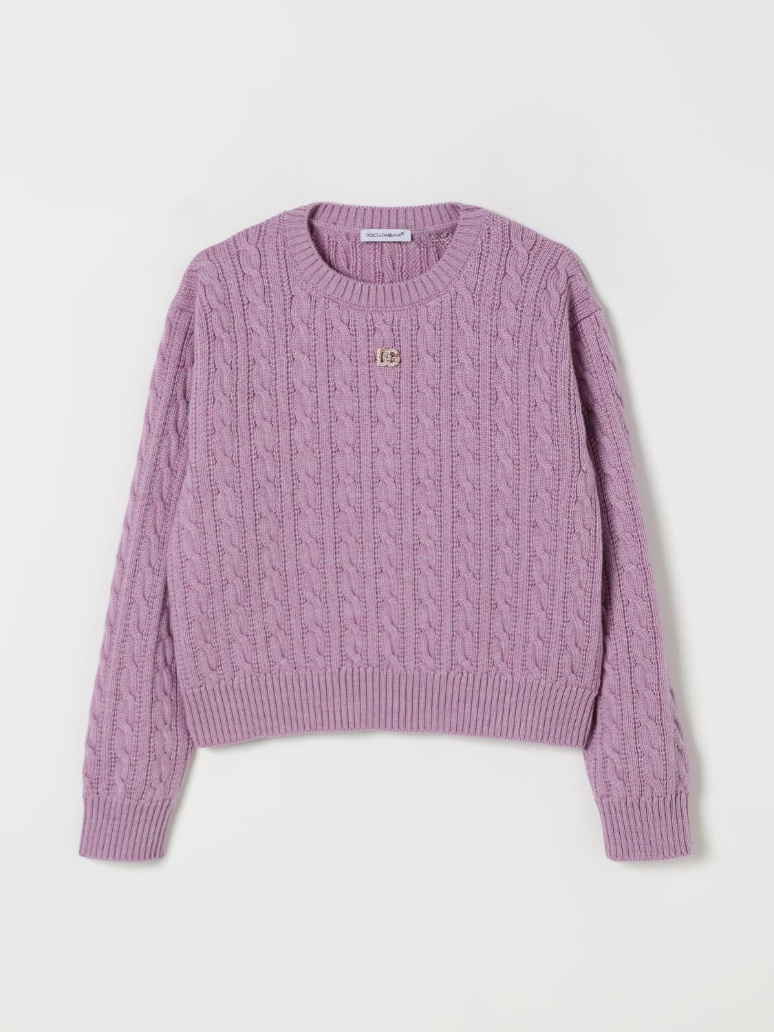 DOLCE & GABBANA SWEATER: Sweater kids Dolce & Gabbana, Lilac - Img 1