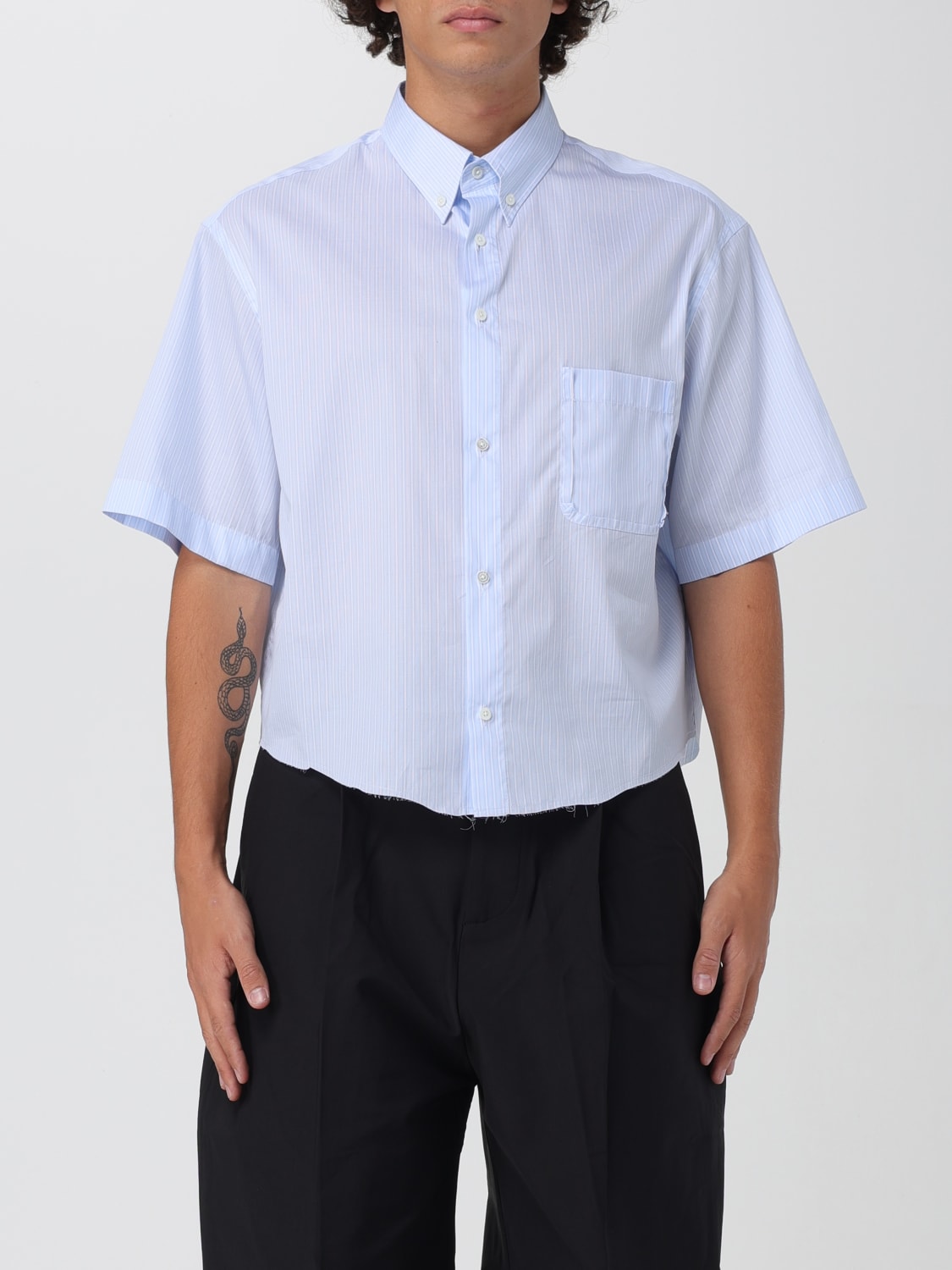 MAISON MARGIELA CAMISA: Camisa hombre Maison Margiela, Azul Oscuro - Img 1