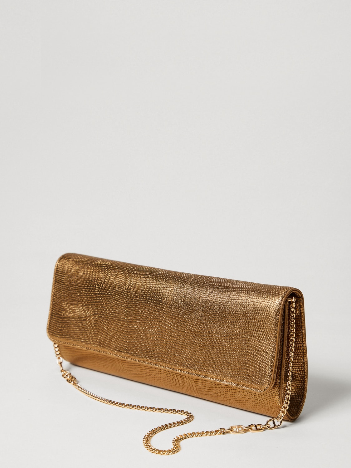 TWINSET CLUTCH: Shoulder bag woman Twinset, Gold - Img 2