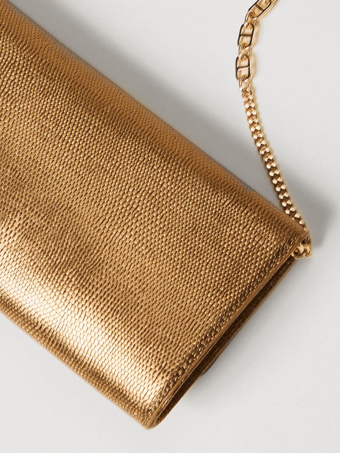 TWINSET CLUTCH: Shoulder bag woman Twinset, Gold - Img 3