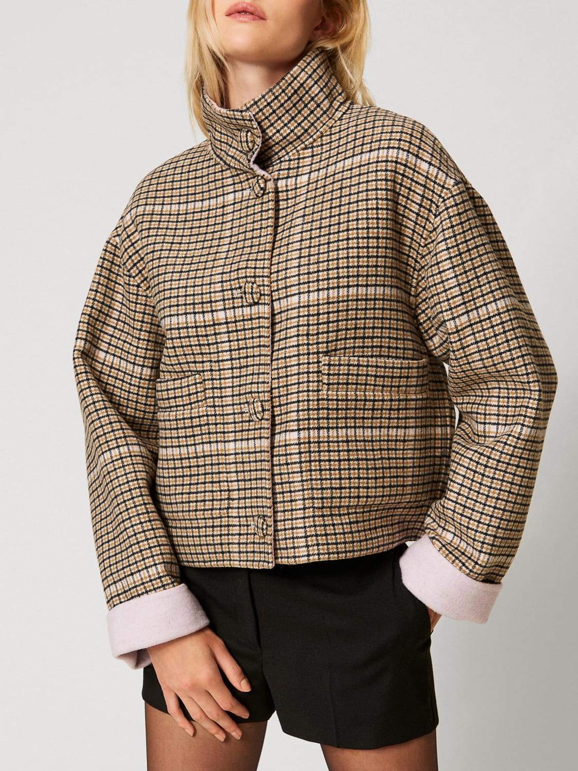 TWINSET ACTITUDE COAT: Jacket woman Twinset Actitude, Natural - Img 1