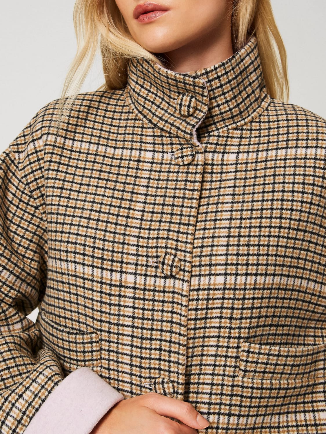 TWINSET ACTITUDE COAT: Jacket woman Twinset Actitude, Natural - Img 4