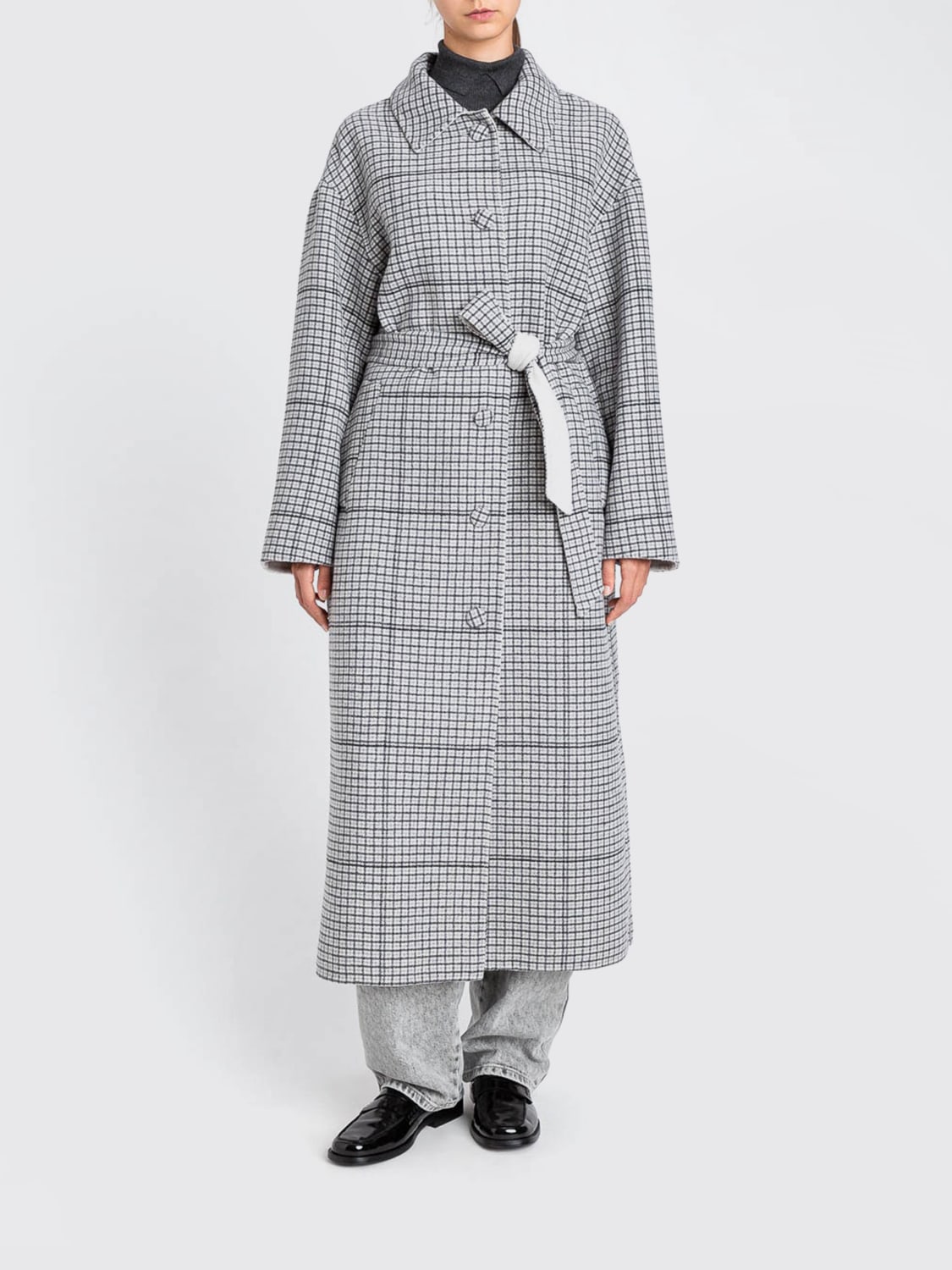 TWINSET ACTITUDE COAT: Coat woman Twinset Actitude, Grey - Img 1