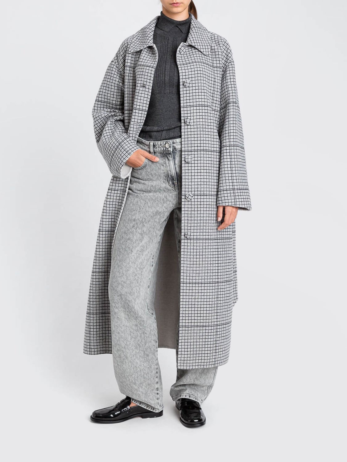 TWINSET ACTITUDE COAT: Coat woman Twinset Actitude, Grey - Img 2
