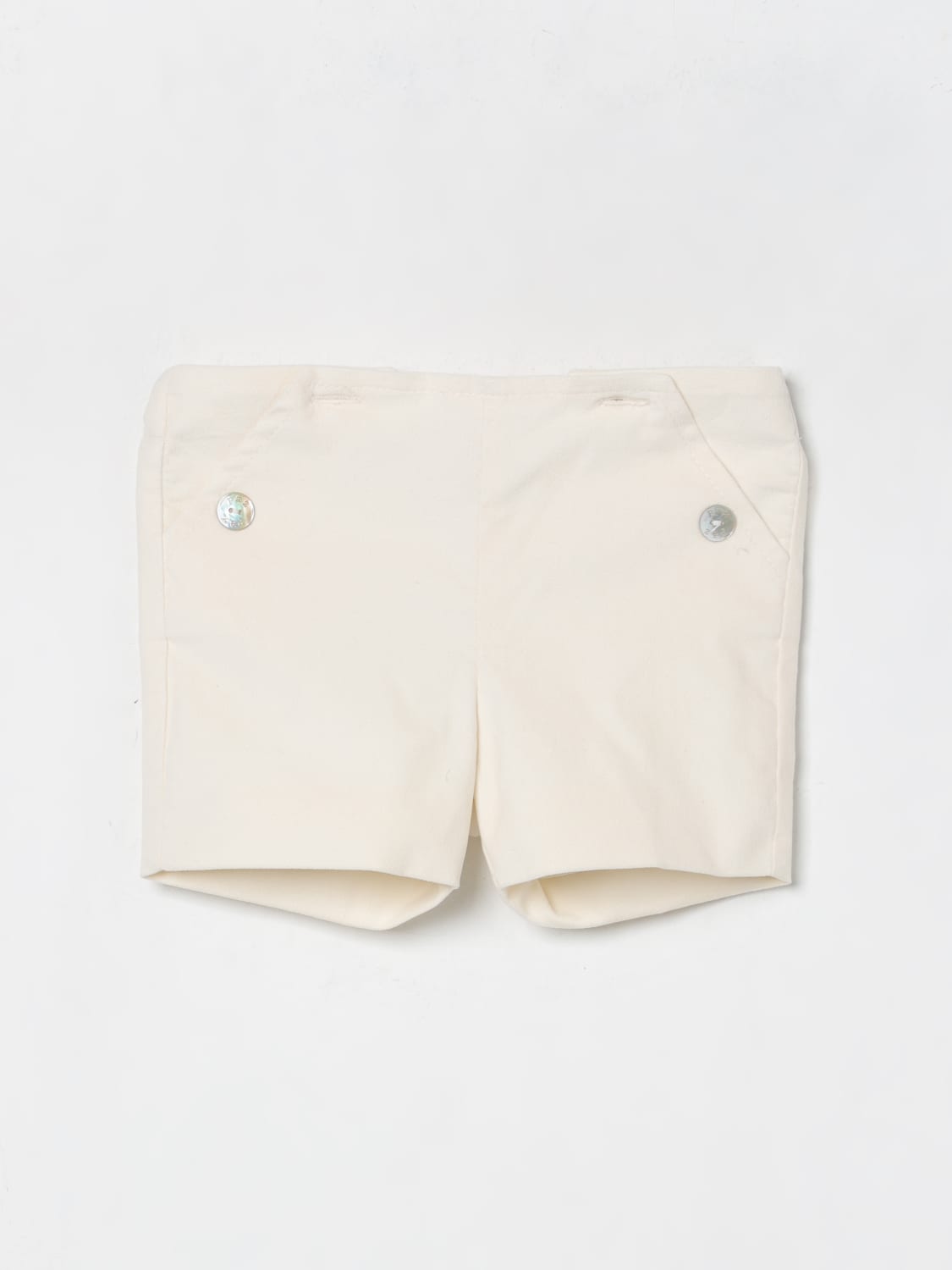 PAZ RODRIGUEZ SHORTS: Pants kids Paz Rodriguez, Cream - Img 1