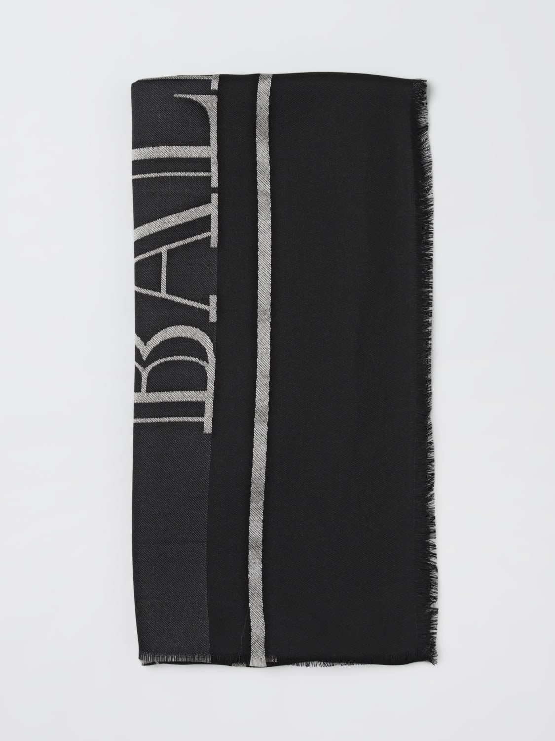 BALMAIN SCARF: Boy's scarf kids Balmain, Black - Img 1