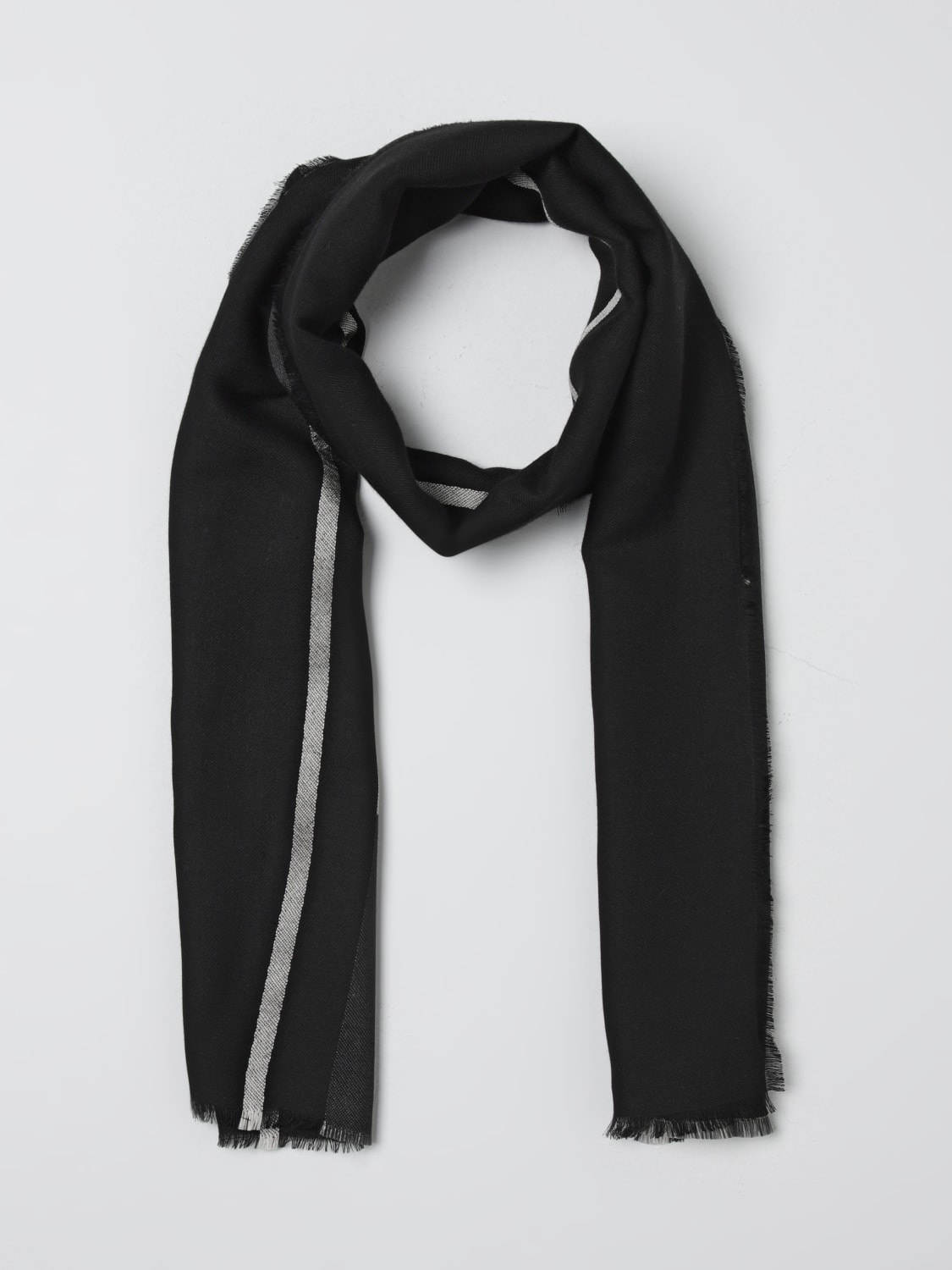 BALMAIN SCARF: Boy's scarf kids Balmain, Black - Img 2