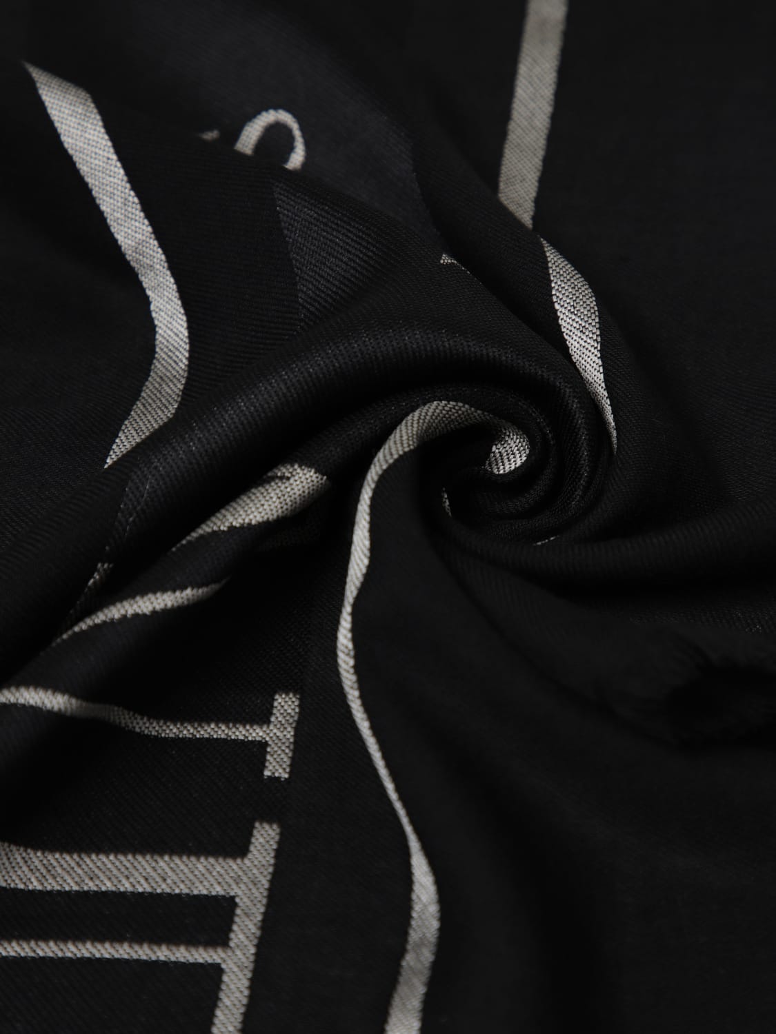 BALMAIN SCARF: Boy's scarf kids Balmain, Black - Img 3