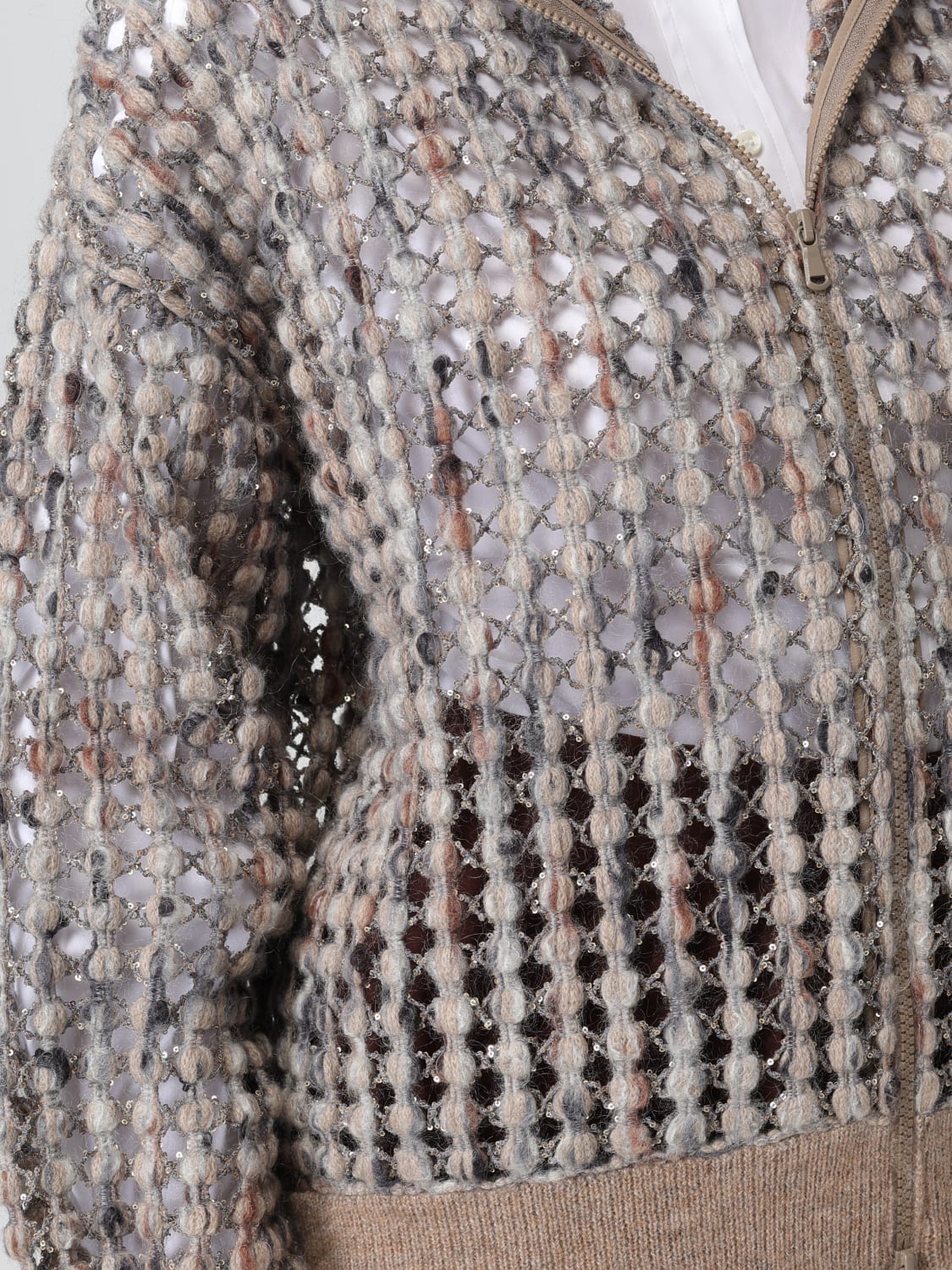 BRUNELLO CUCINELLI SWEATER: Sweater woman Brunello Cucinelli, Beige - Img 5