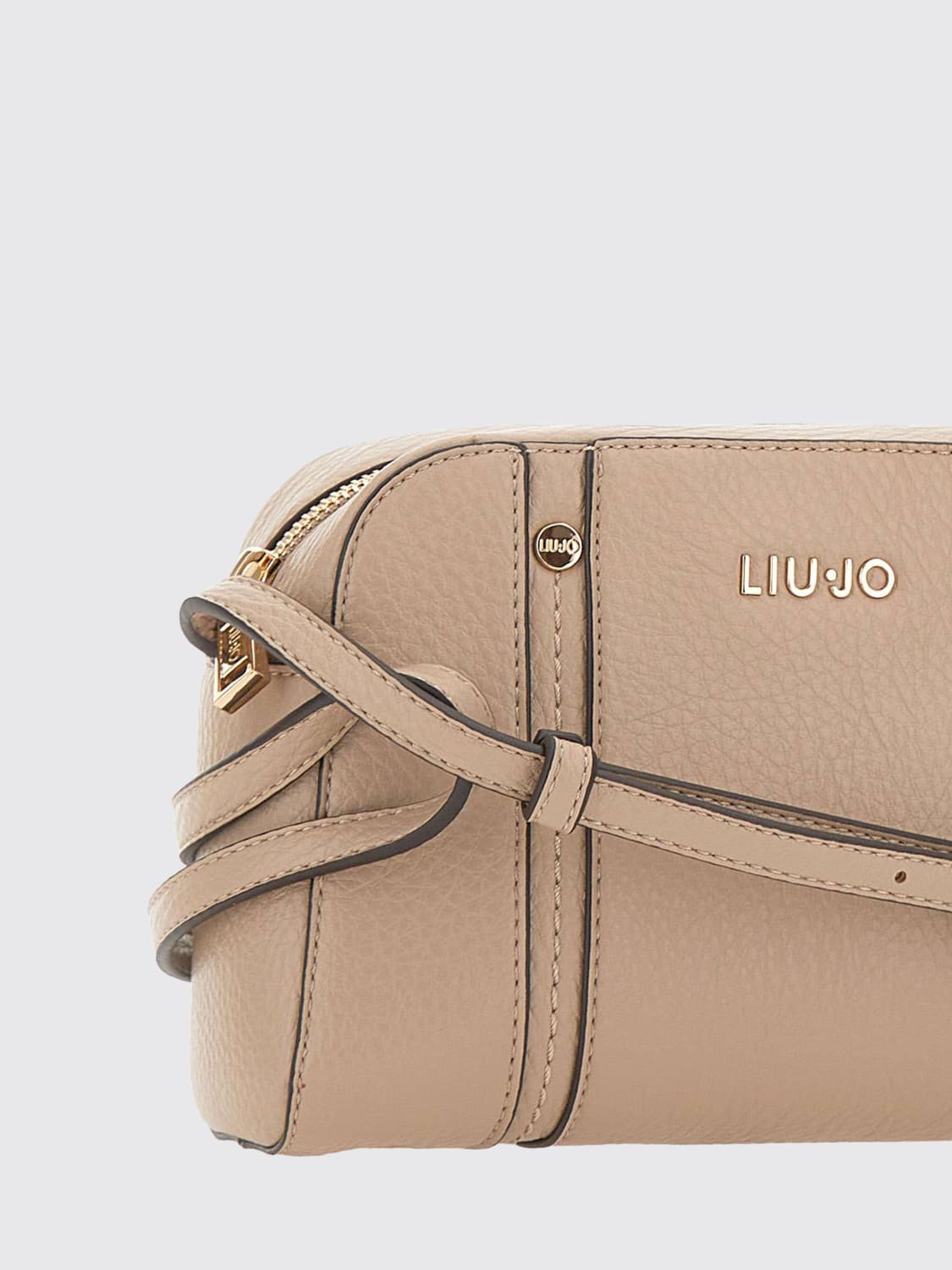 LIU JO BORSA MINI: Borsa Liu Jo in pelle sintetica a grana , Beige - Img 3