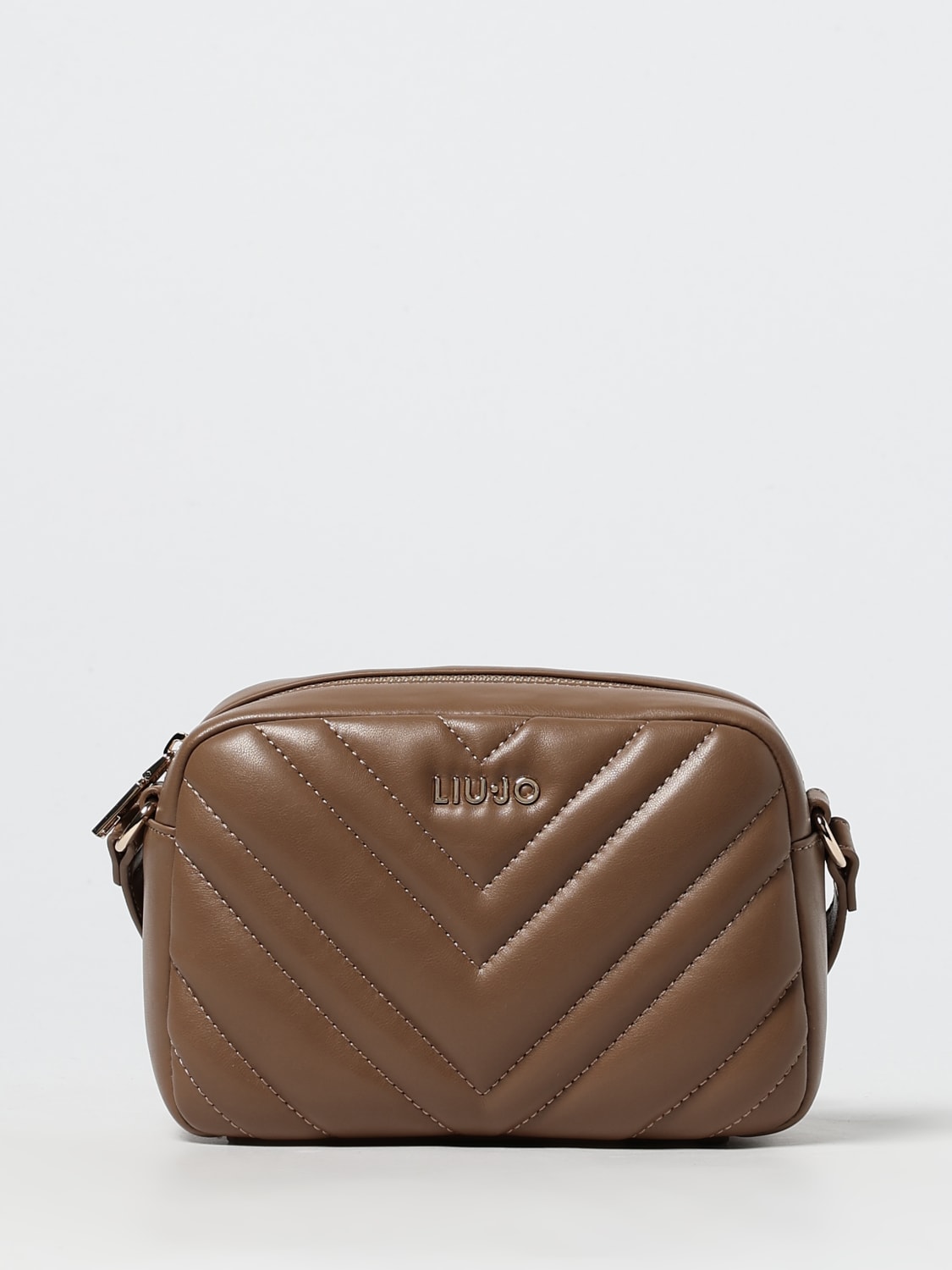 LIU JO BORSA MINI: Borsa Liu Jo in pelle sintetica trapuntata chevron , Marrone - Img 1