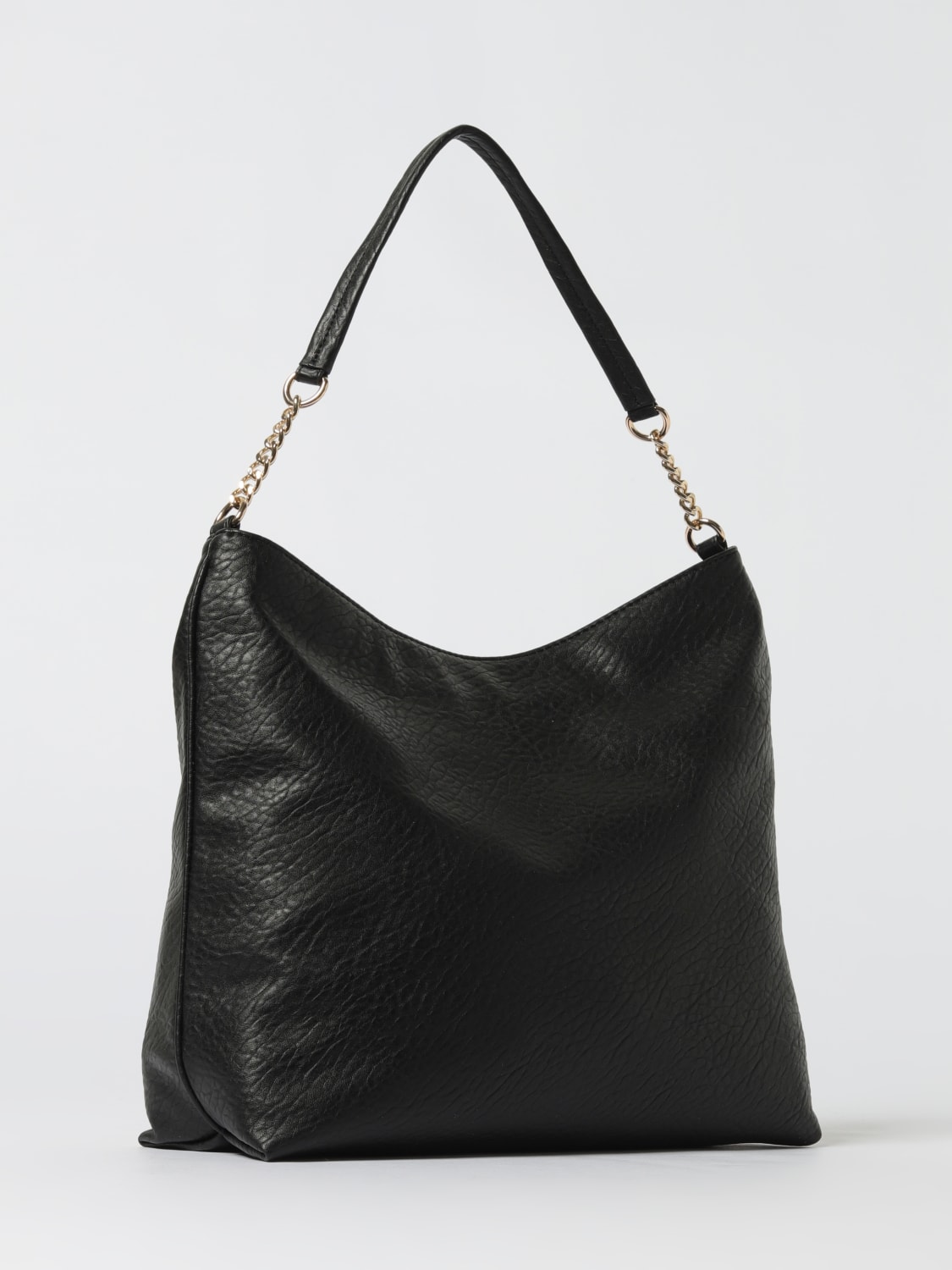 LIU JO BORSA A SPALLA: Borsa Liu Jo in pelle sintetica martellata , Nero - Img 2