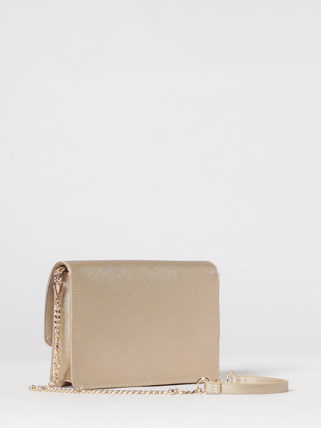 LIU JO BORSA A TRACOLLA: Borse a tracolla in pelle sintetica saffiano Liu Jo, Oro - Img 2