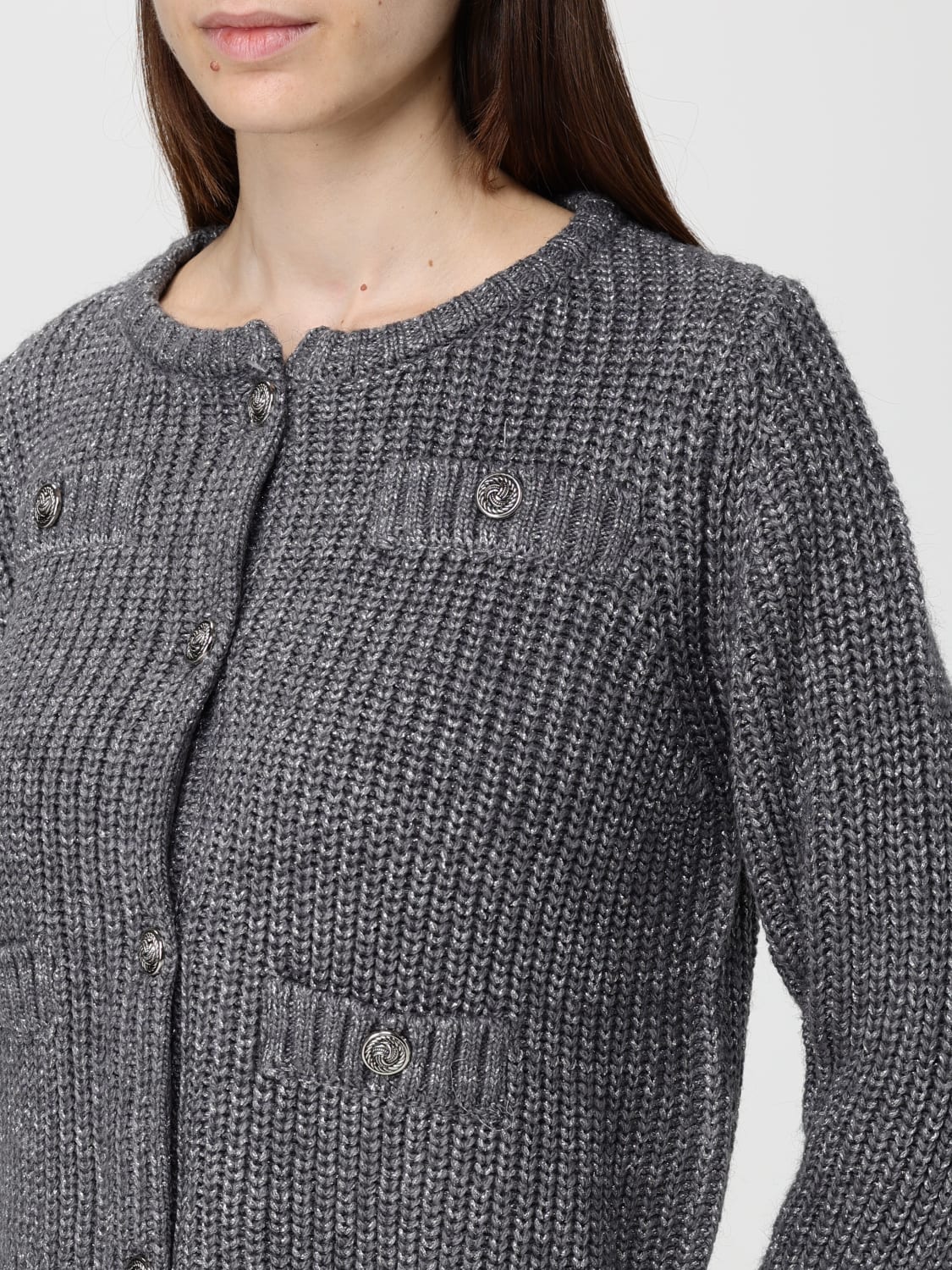 LIU JO 毛衣: 毛衣 女士 Liu Jo, 灰色 - Img 3