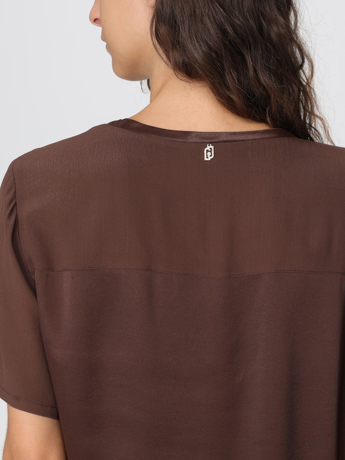 LIU JO TOP: Hemdbluse damen Liu Jo, Braun - Img 3
