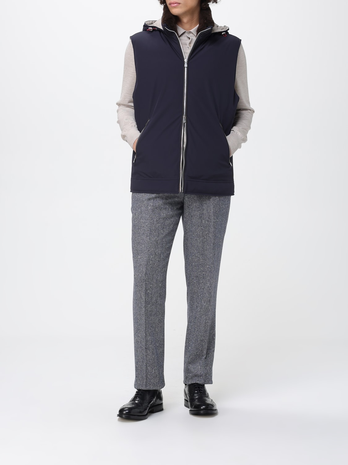 BRUNELLO CUCINELLI SUIT VEST: Coat men Brunello Cucinelli, Blue - Img 2