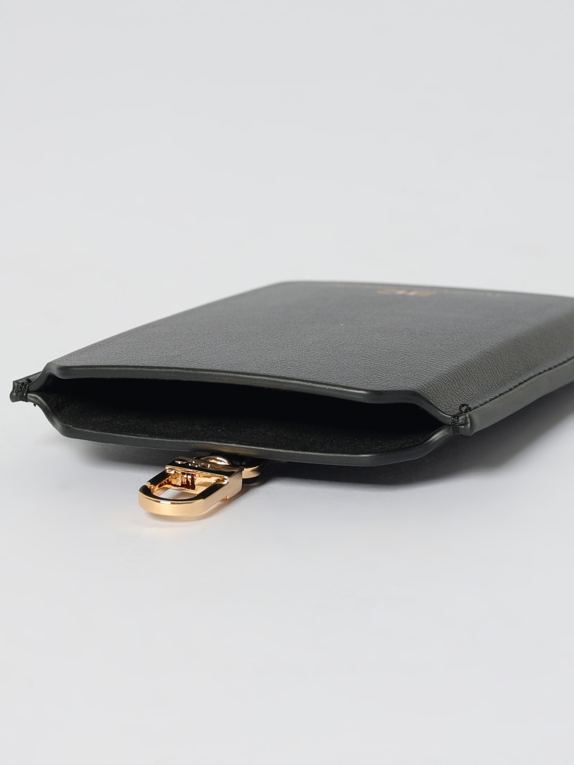 ELISABETTA FRANCHI ACCESSORI TECH: Portacellulare Elisabetta Franchi in pelle sintetica, Nero - Img 3