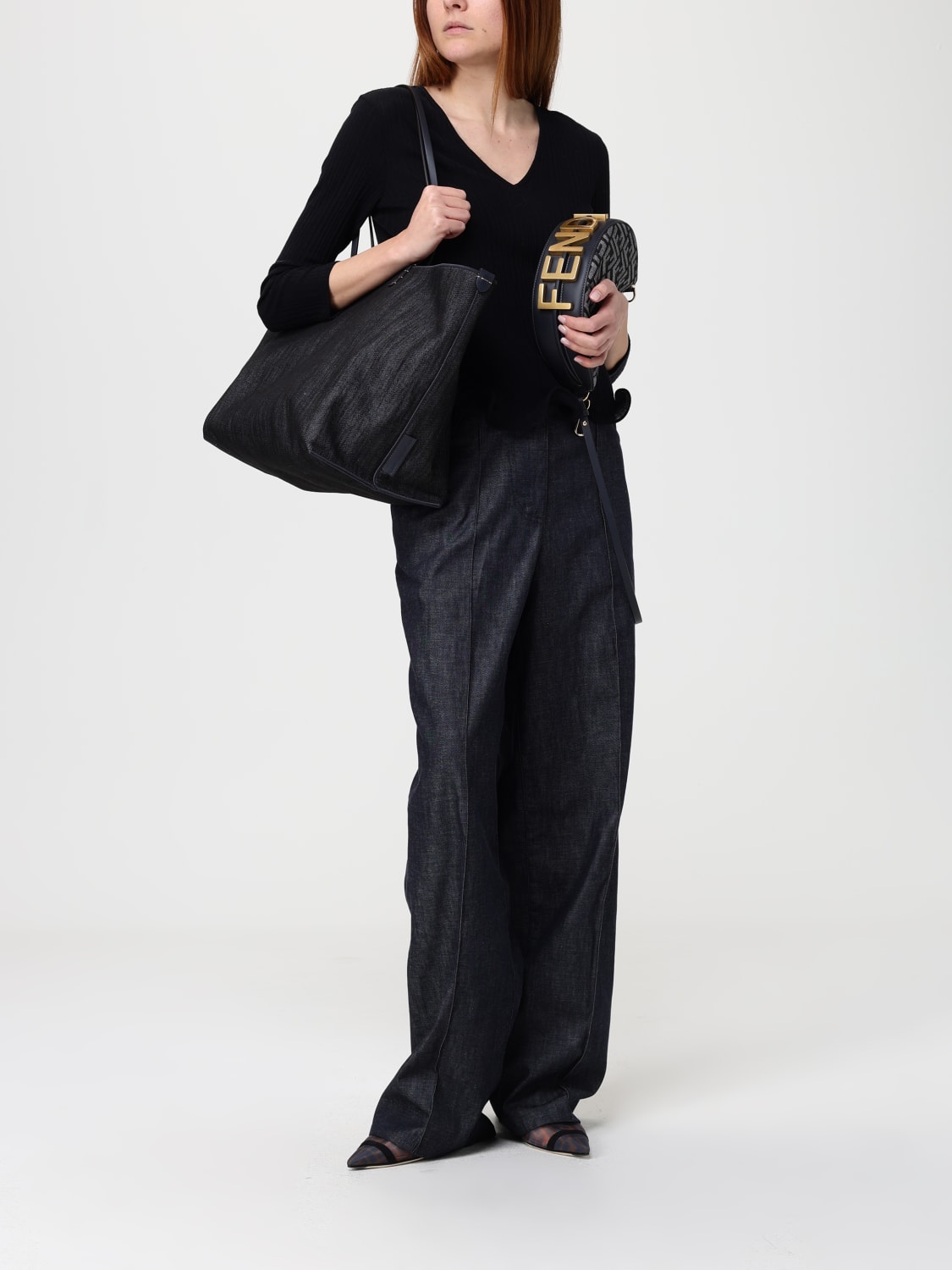 FENDI JEANS: Jeans woman Fendi, Blue - Img 2