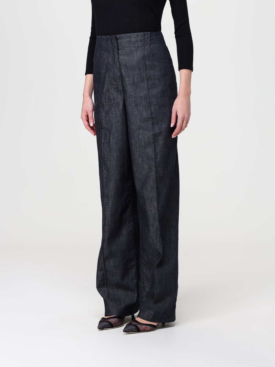 FENDI JEANS: Jeans woman Fendi, Blue - Img 4