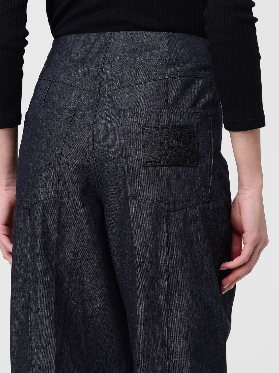 FENDI JEANS: Jeans woman Fendi, Blue - Img 5