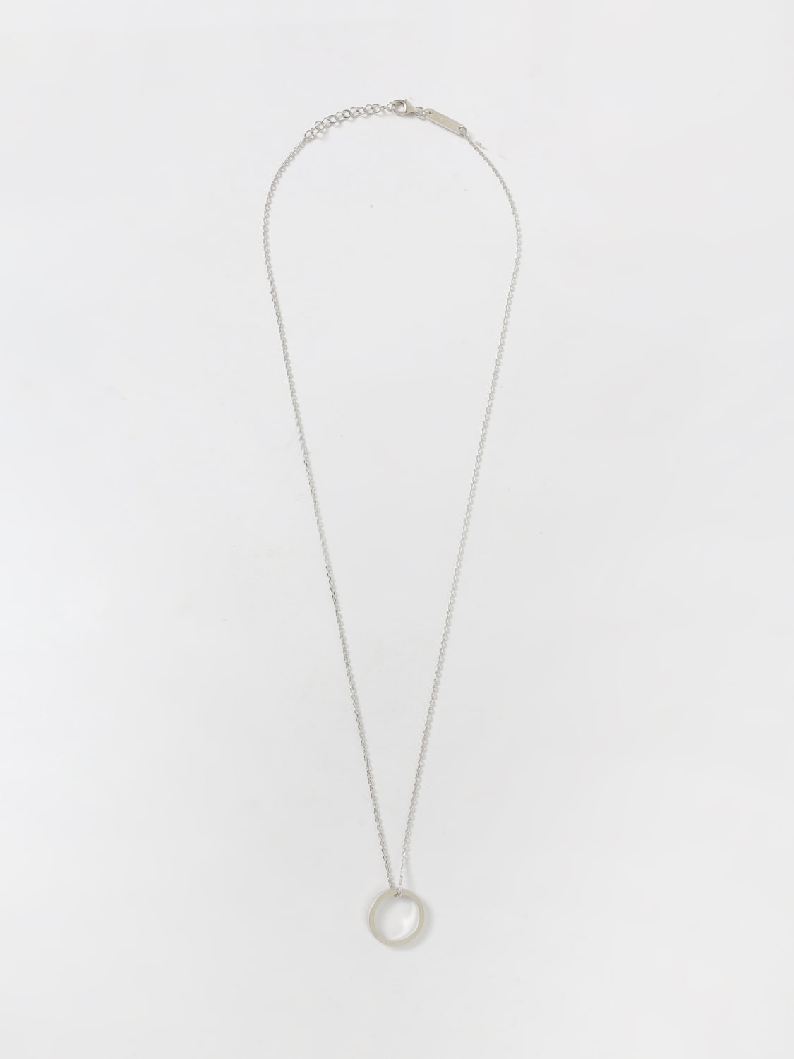 MAISON MARGIELA GIOIELLO: Collana Numeric Ring Maison Margiela in argento 925, Silver - Img 1