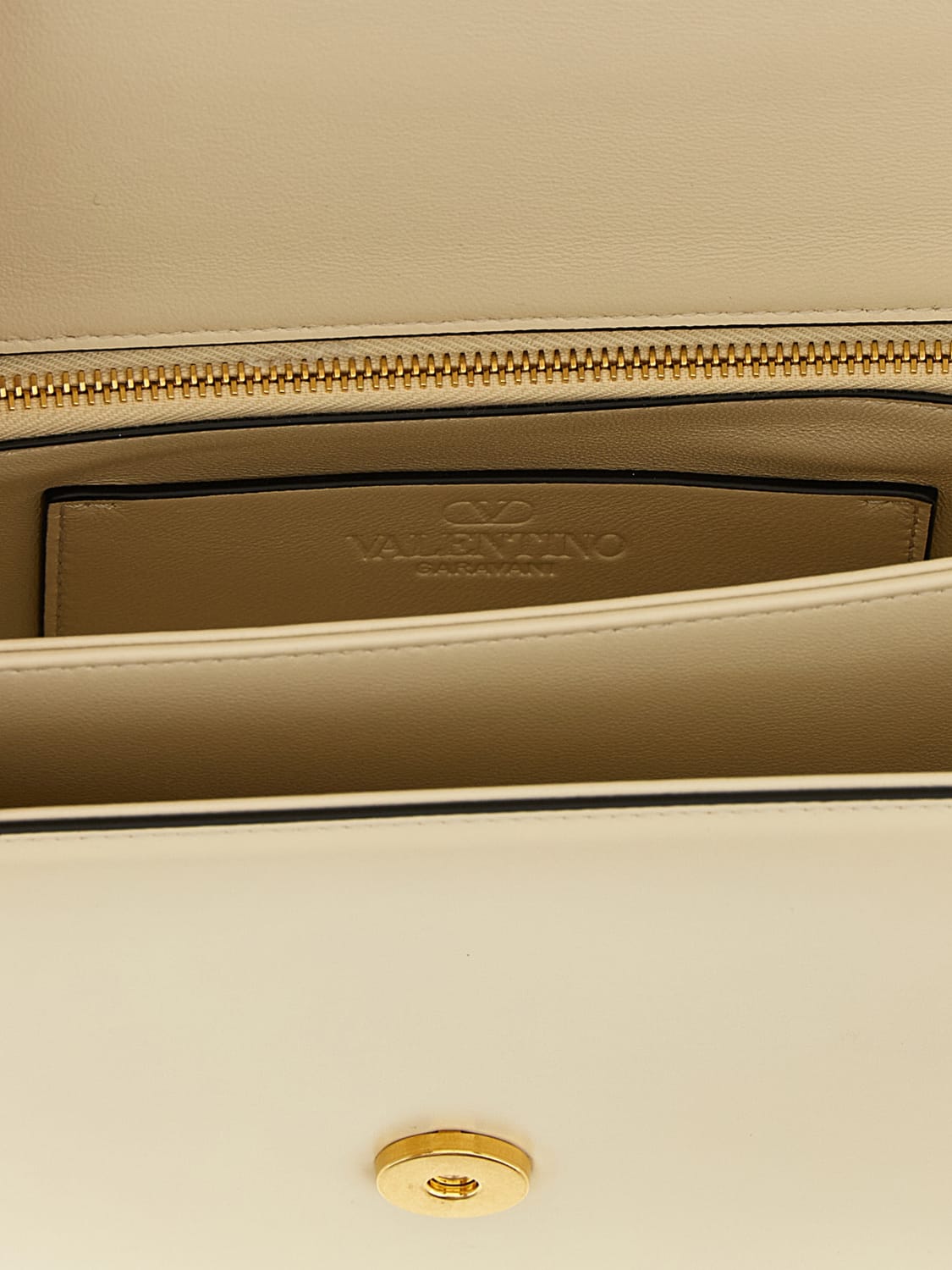 VALENTINO GARAVANI BORSA A TRACOLLA: Borsa Vain Valentino Garavani in pelle , Bianco - Img 4