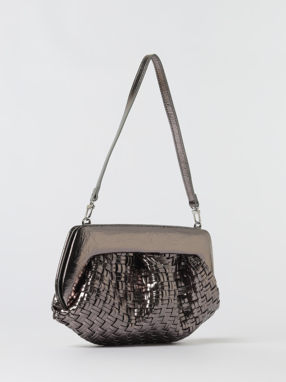 THEMOIRÈ CLUTCH: Handbag woman ThemoirÈ, Silver - Img 2