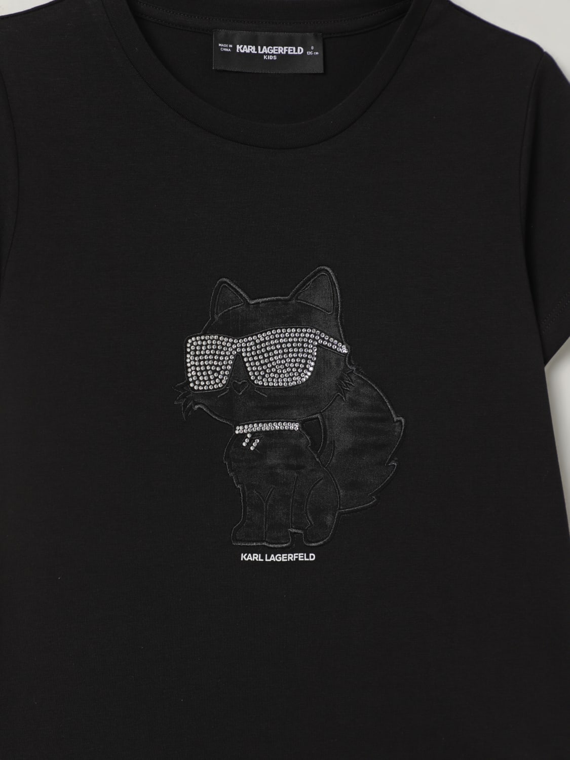 KARL LAGERFELD KIDS T-SHIRT: T-shirt kids Karl Lagerfeld Kids, Black - Img 3
